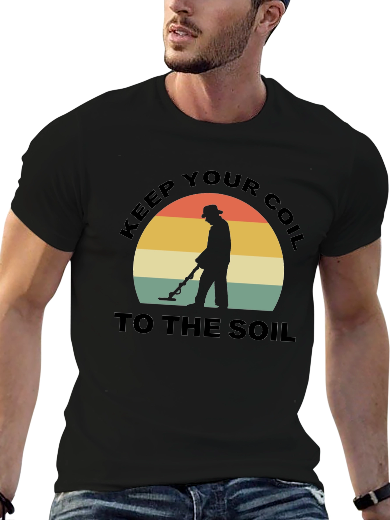 Keep Your Coil to the Soil Black T-Shirt