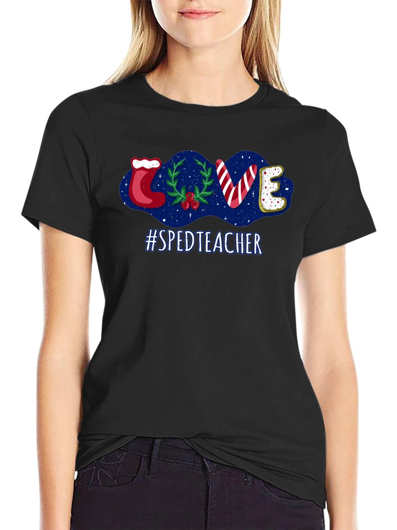 SPED Teacher Christmas Love T-Shirt