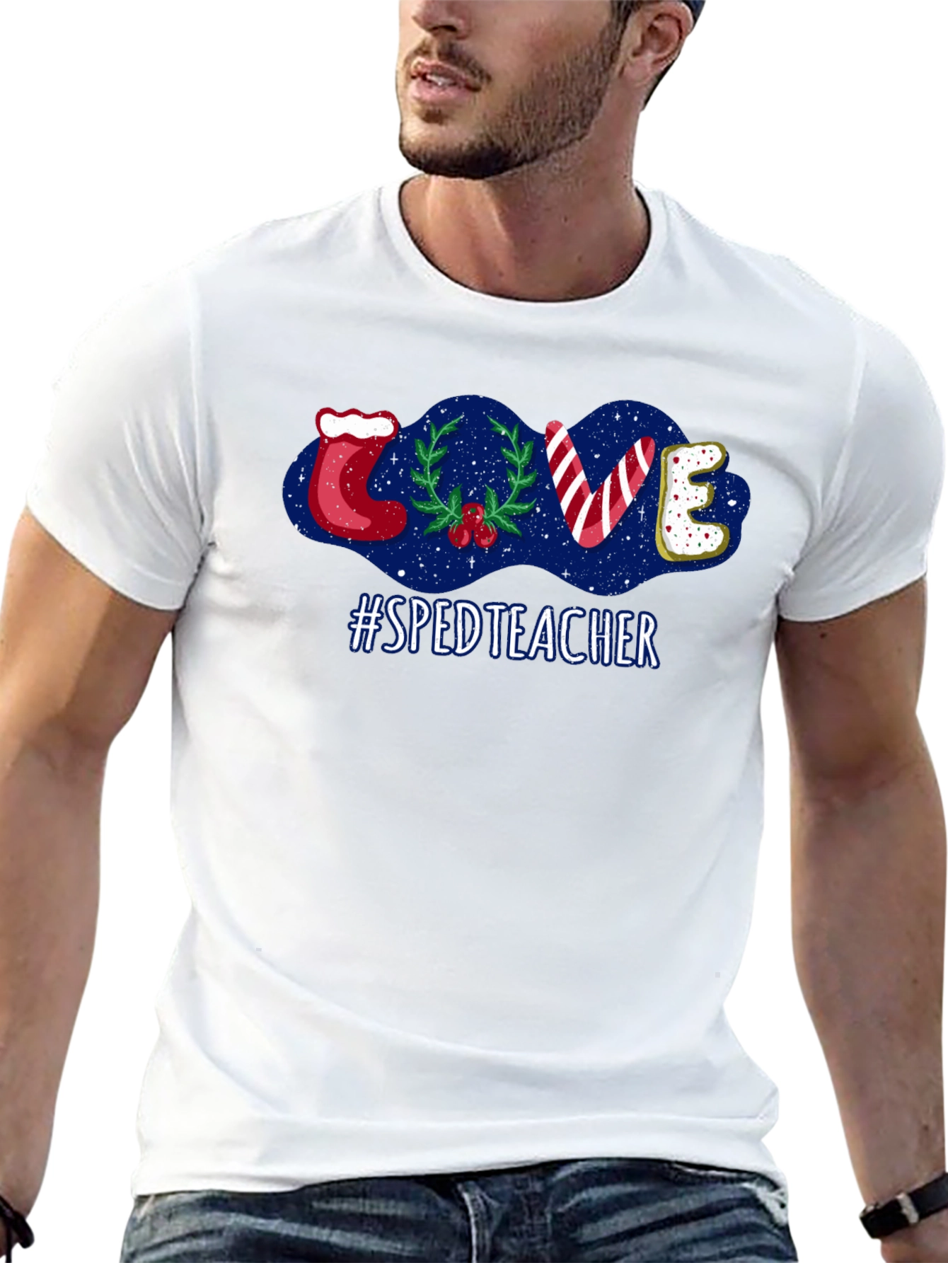 SPED Teacher Christmas Love T-Shirt