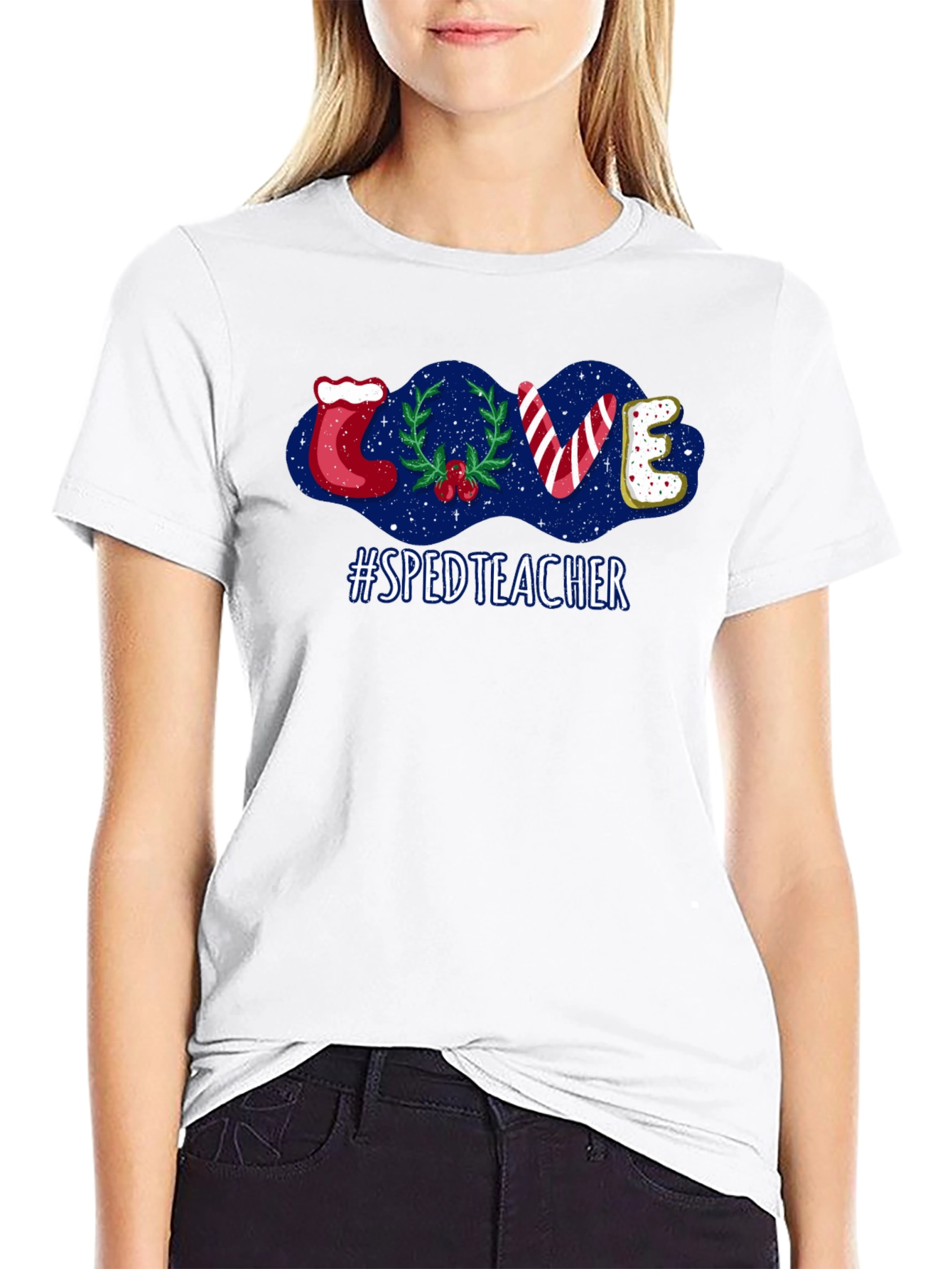 SPED Teacher Christmas Love T-Shirt