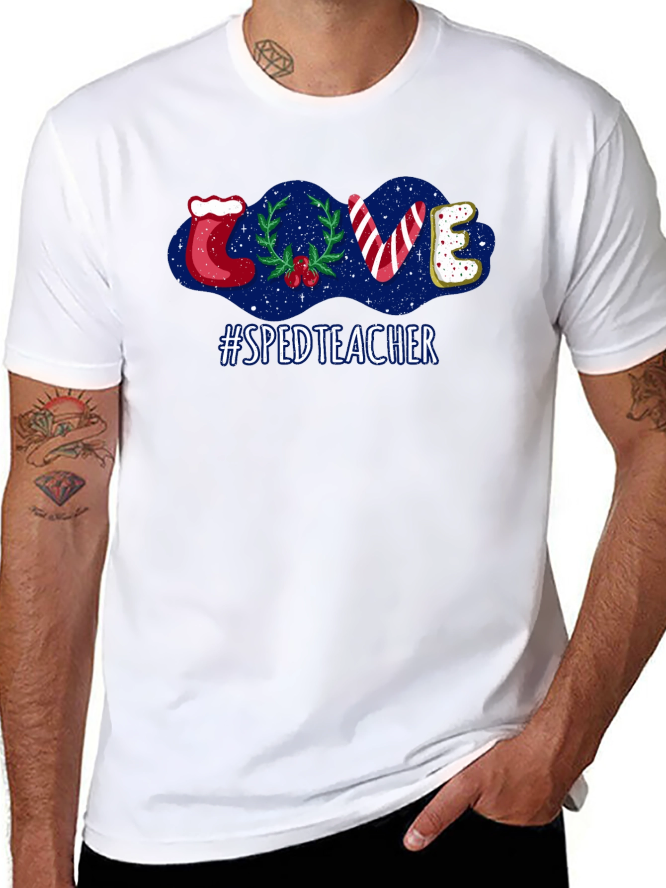 SPED Teacher Christmas Love T-Shirt