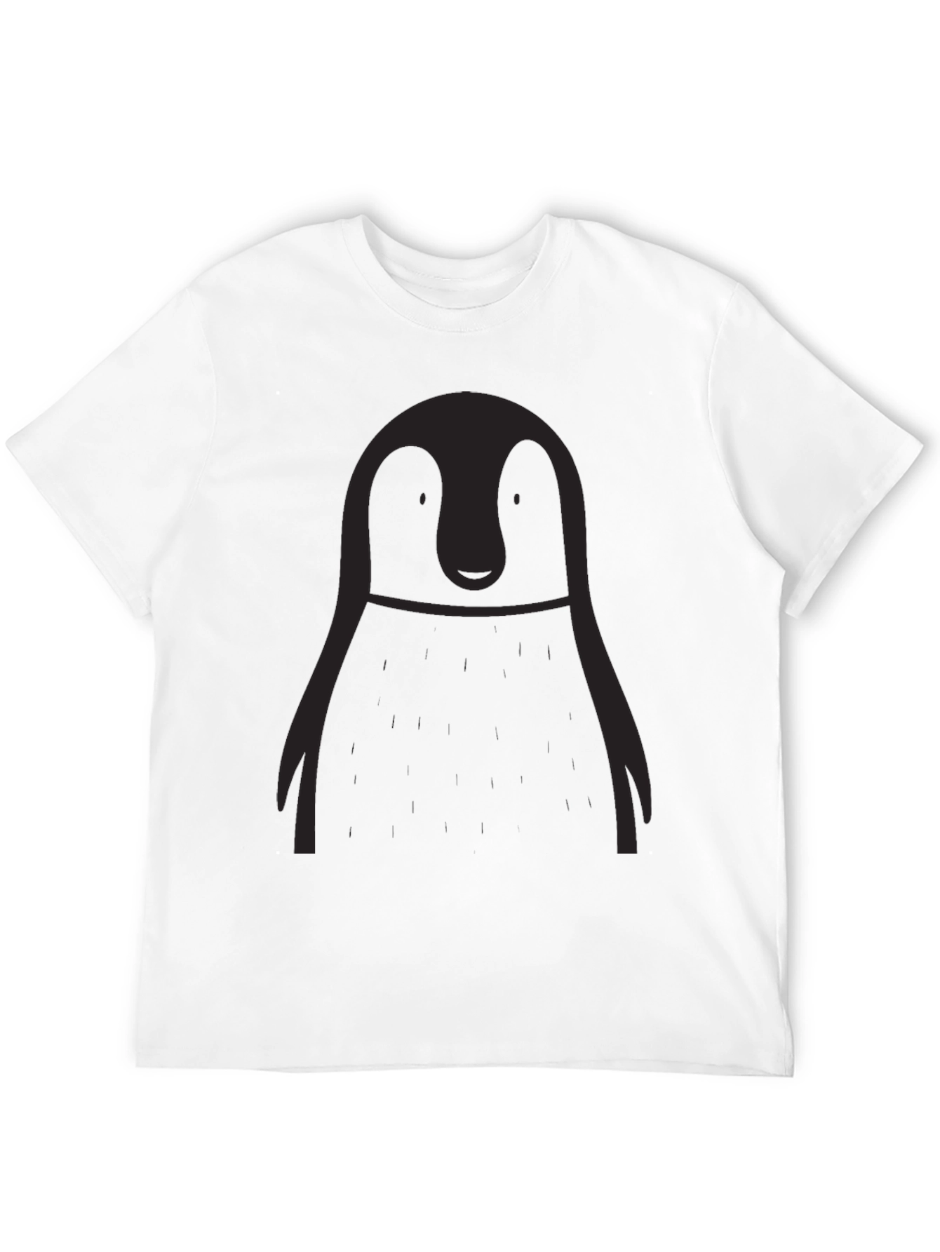 Penguin Graphic Black T-Shirt - Soft Cotton Blend