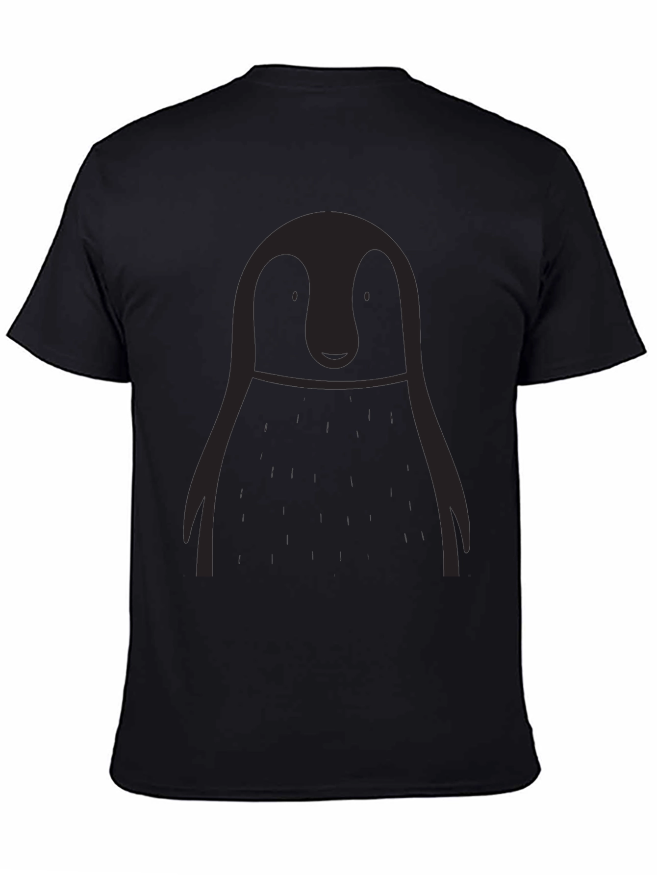 Penguin Graphic Black T-Shirt - Soft Cotton Blend