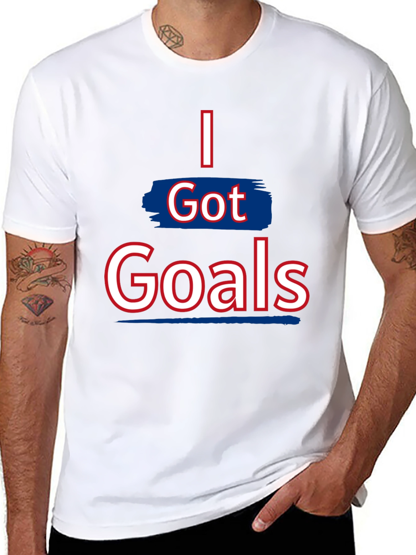 I Got Goals Graphic Tee - Motivational T-Shirt
