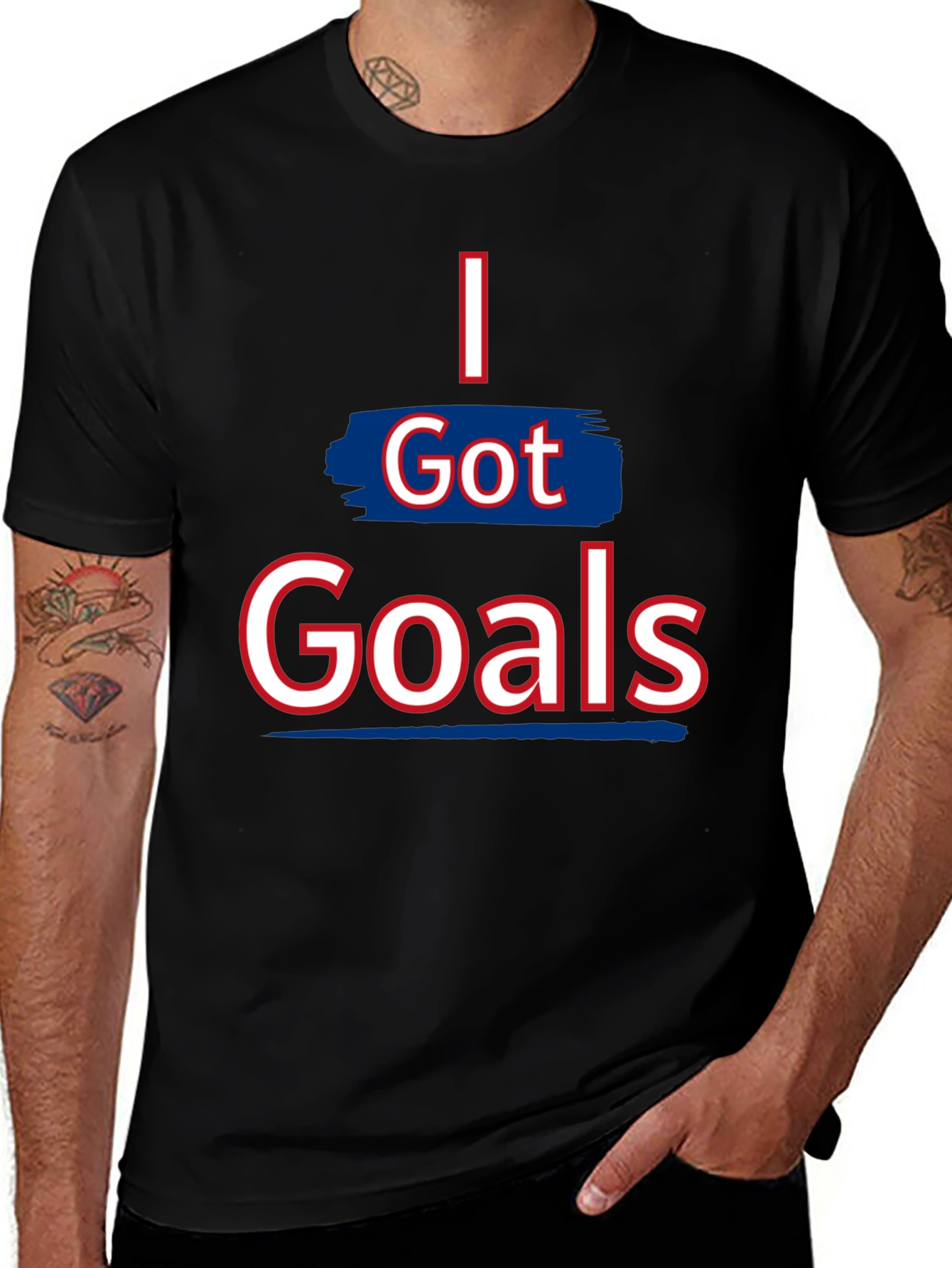 I Got Goals Graphic Tee - Motivational T-Shirt