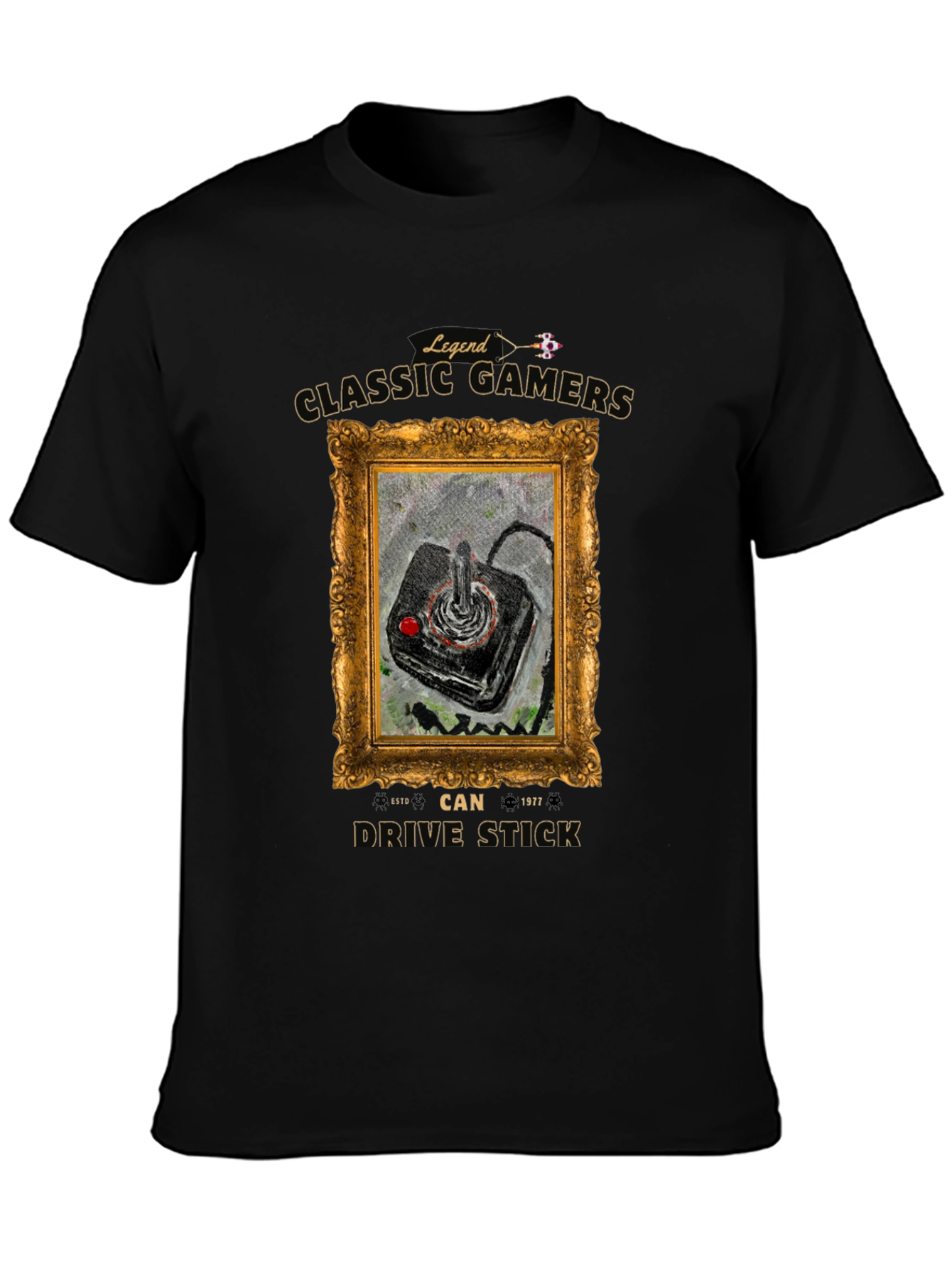 Classic Gamers Drive Stick T-Shirt