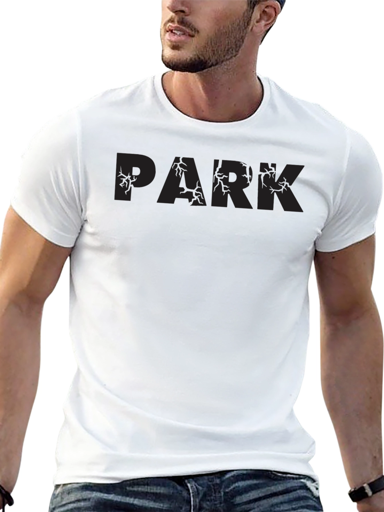 Mens Black PARK Graphic Tee