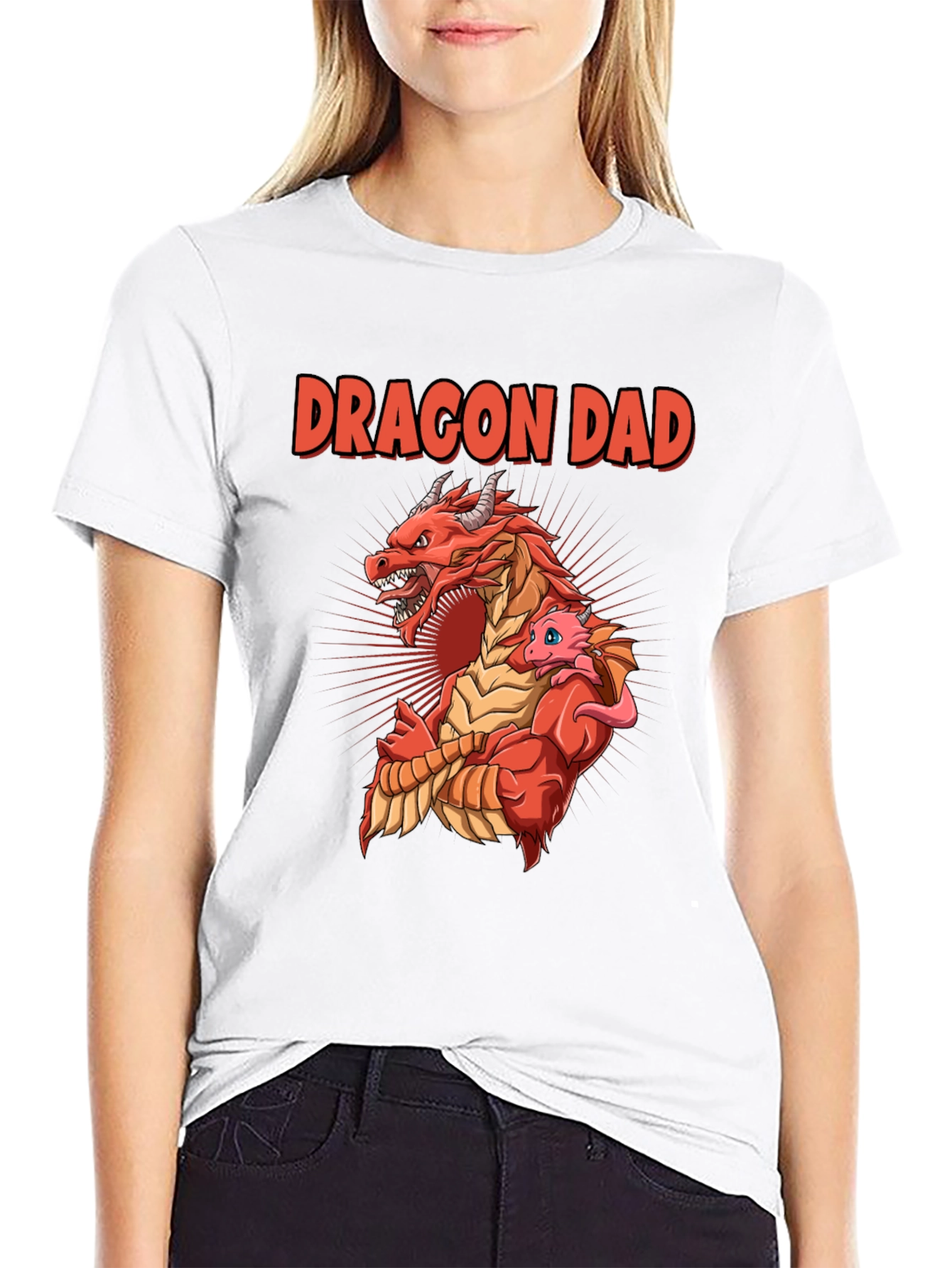 Dragon Dad T-Shirt: Fathers Day Graphic Tee
