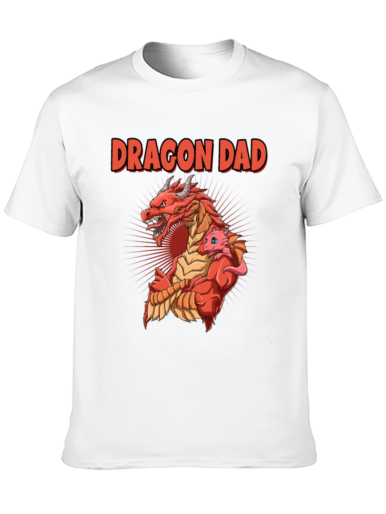 Dragon Dad T-Shirt: Fathers Day Graphic Tee