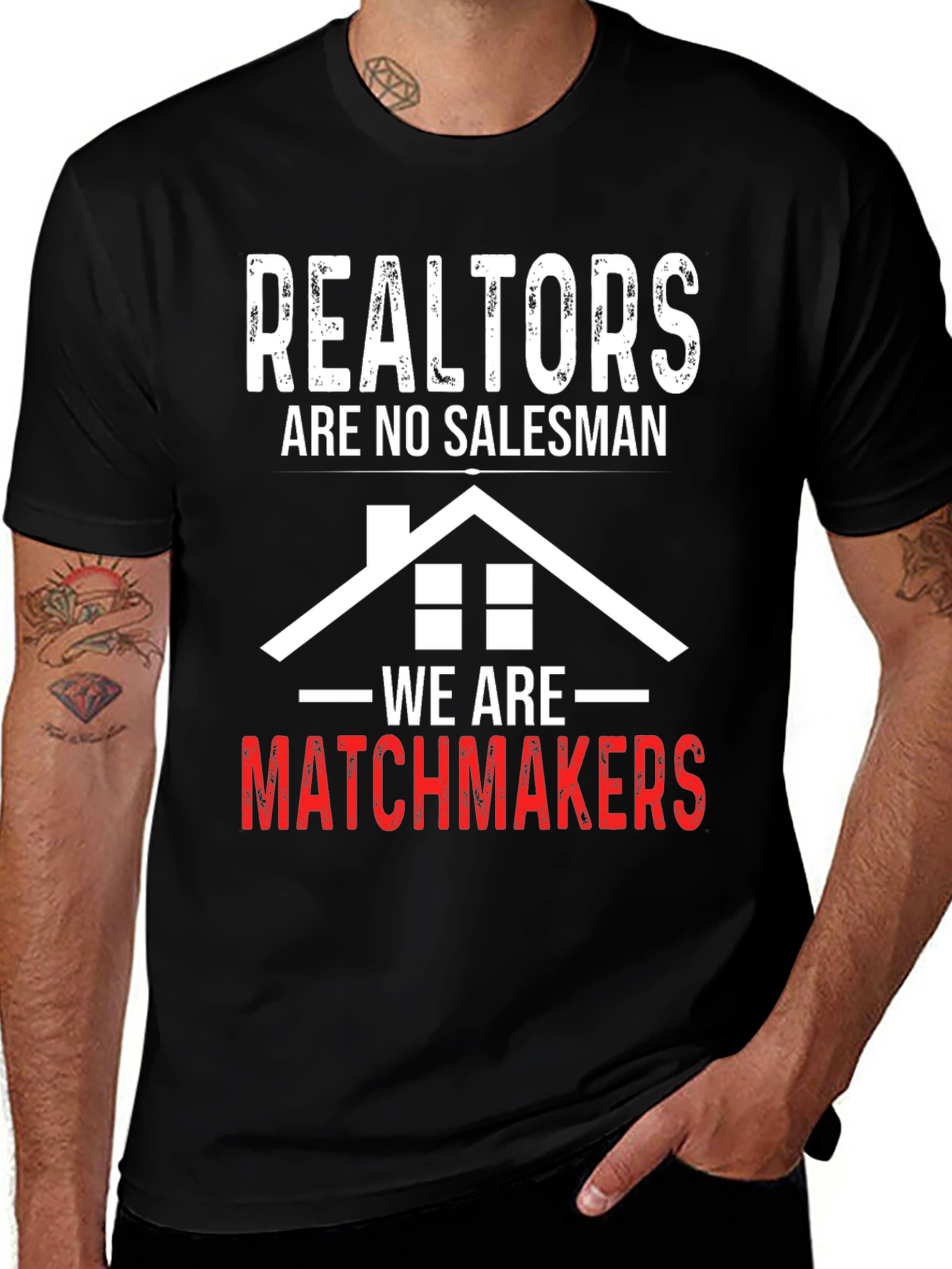 Realtors Matchmakers Black T-Shirt