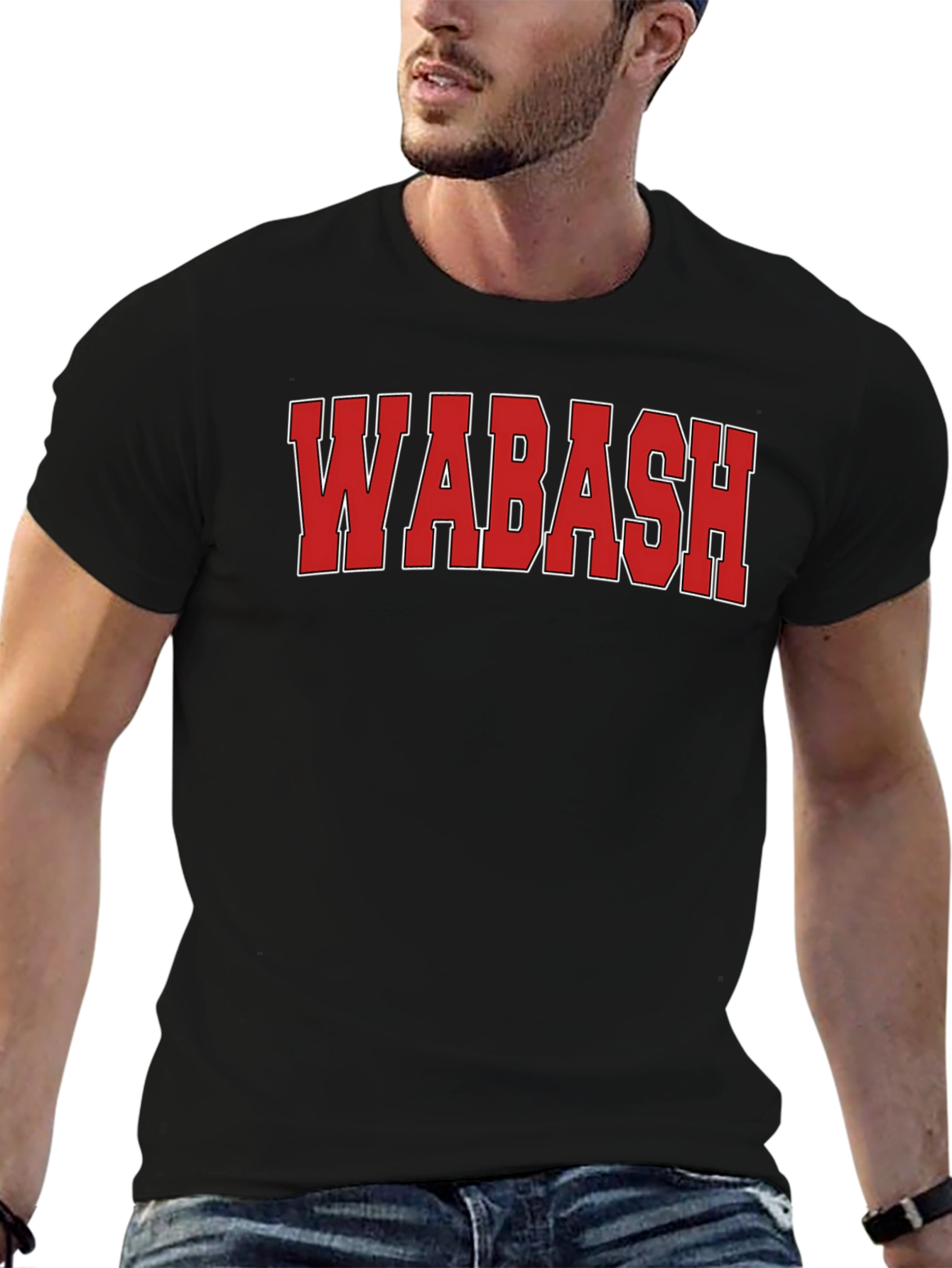 Wabash T-Shirt Black College Apparel