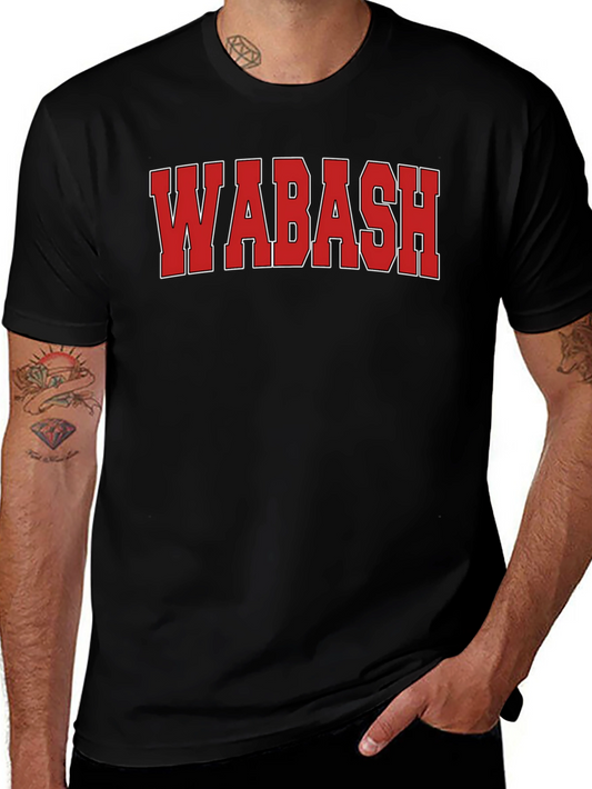 Wabash T-Shirt Black College Apparel