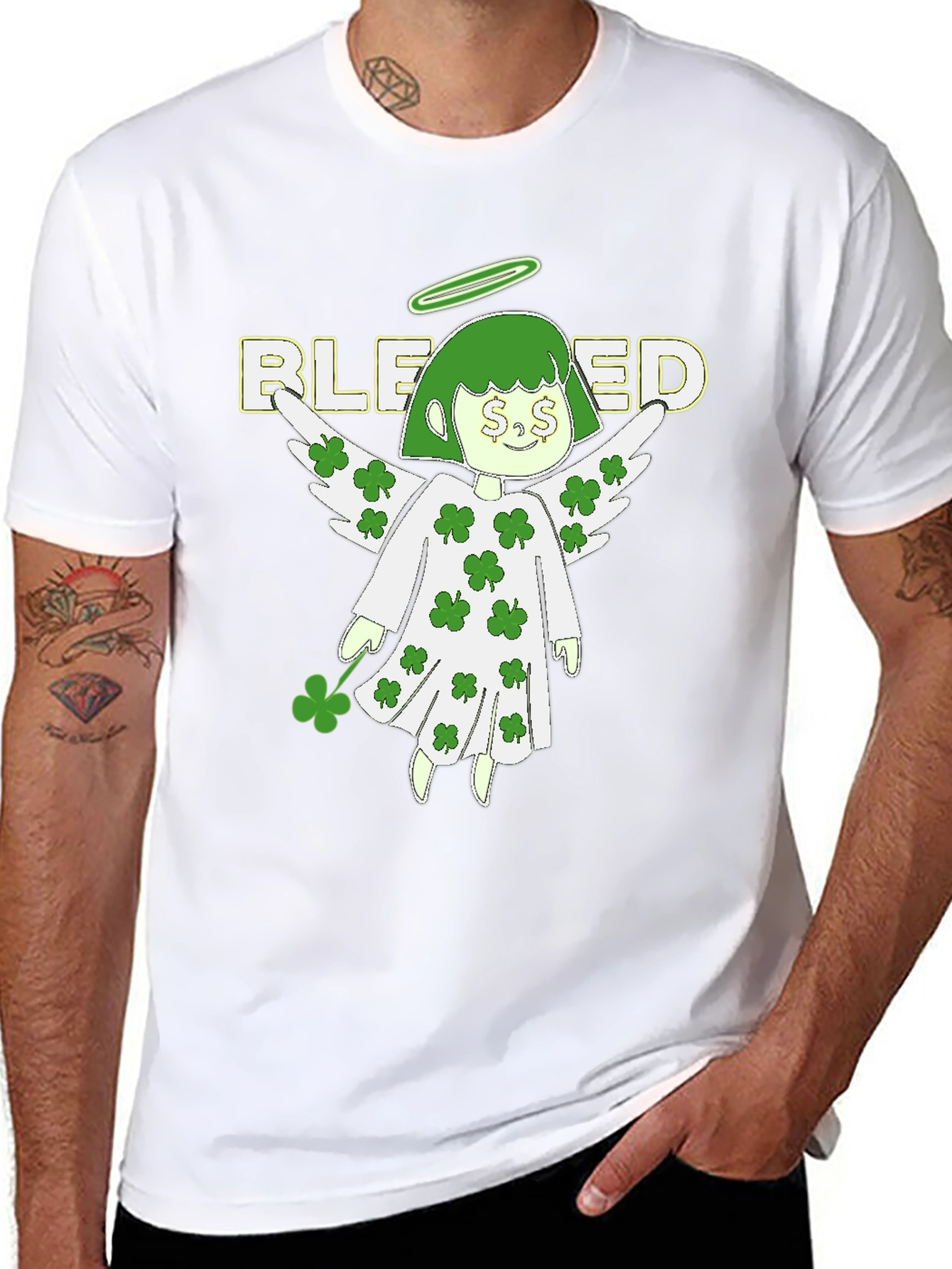 Blessed St. Patricks Day Angel T-Shirt