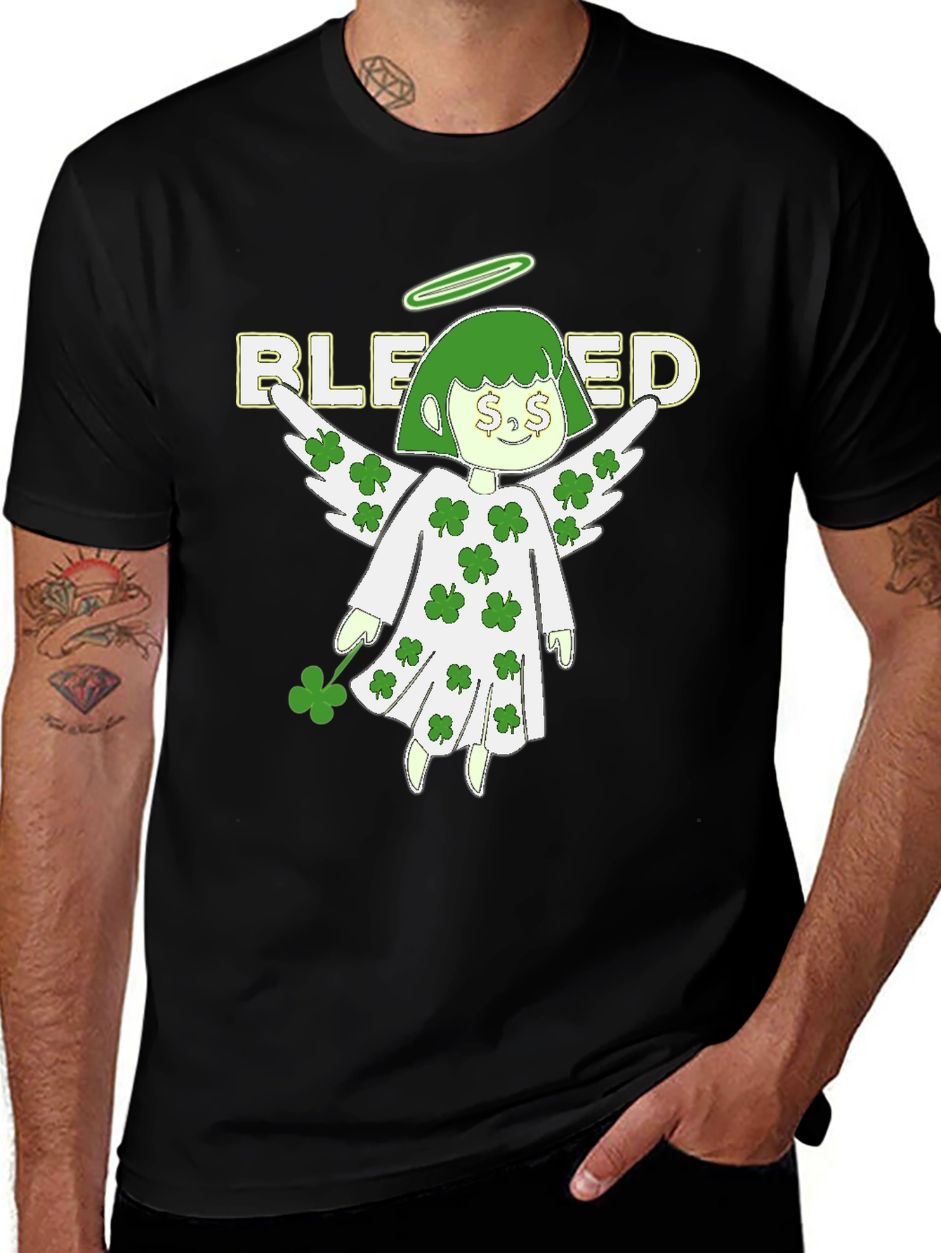 Blessed St. Patricks Day Angel T-Shirt