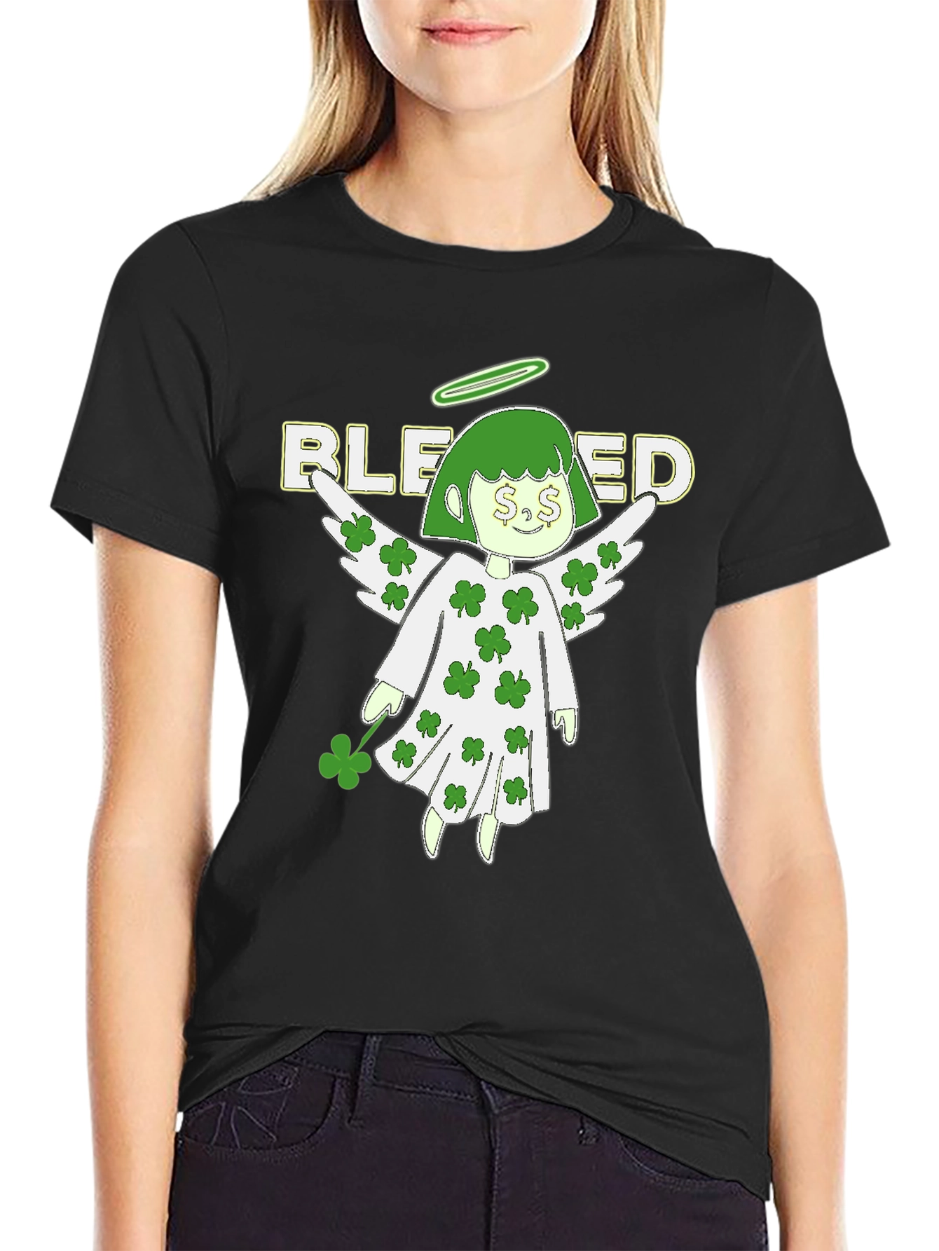 Blessed St. Patricks Day Angel T-Shirt
