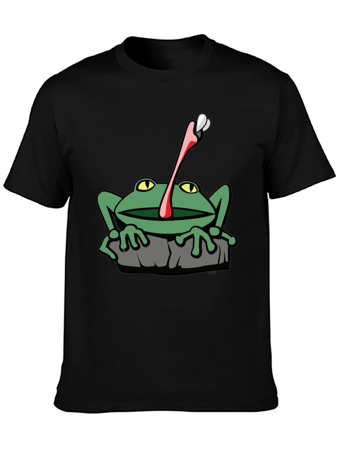 Frog Catching Fly Graphic T-Shirt