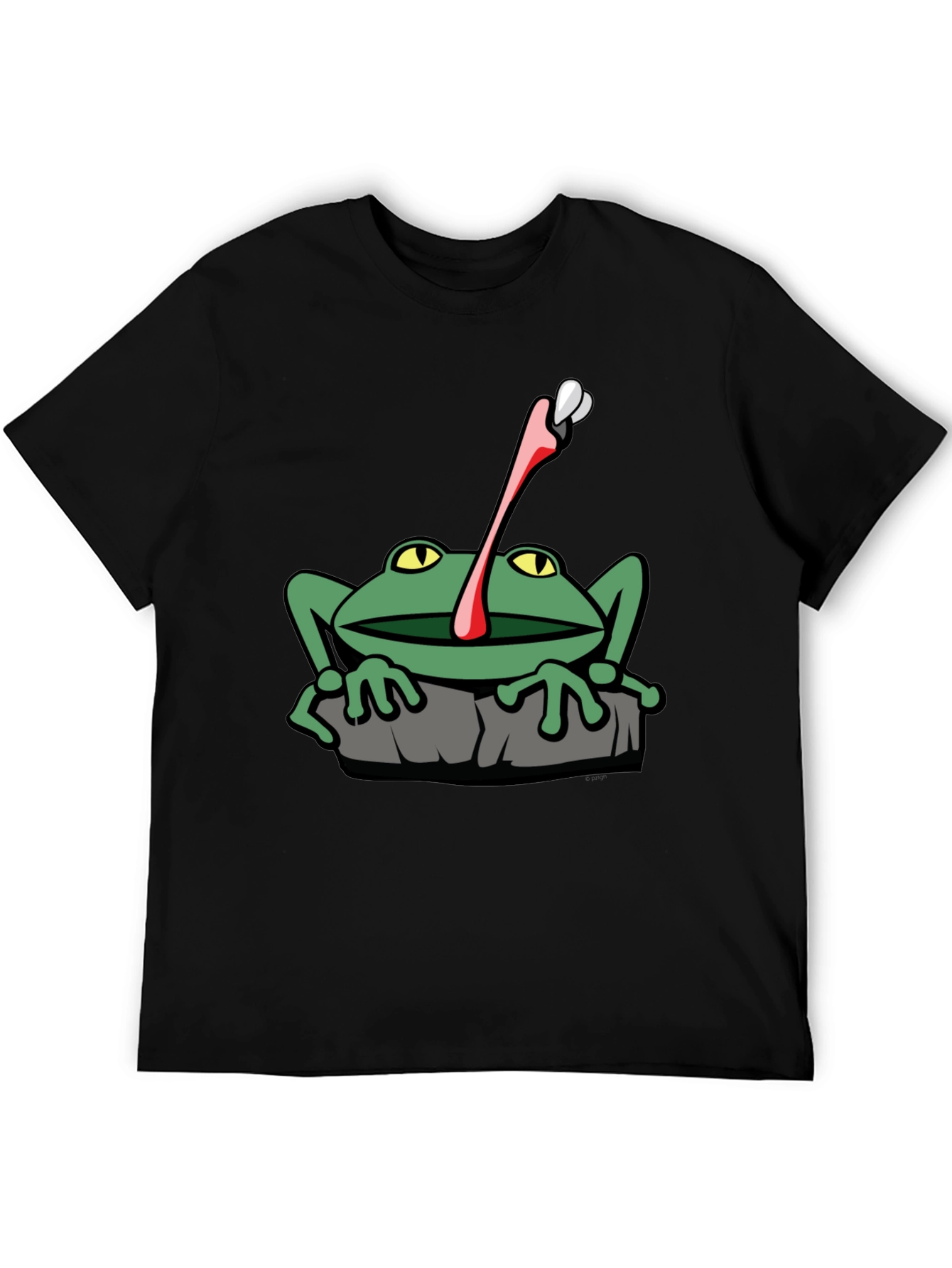 Frog Catching Fly Graphic T-Shirt