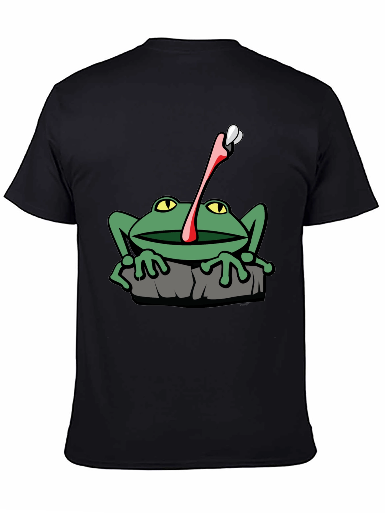 Frog Catching Fly Graphic T-Shirt