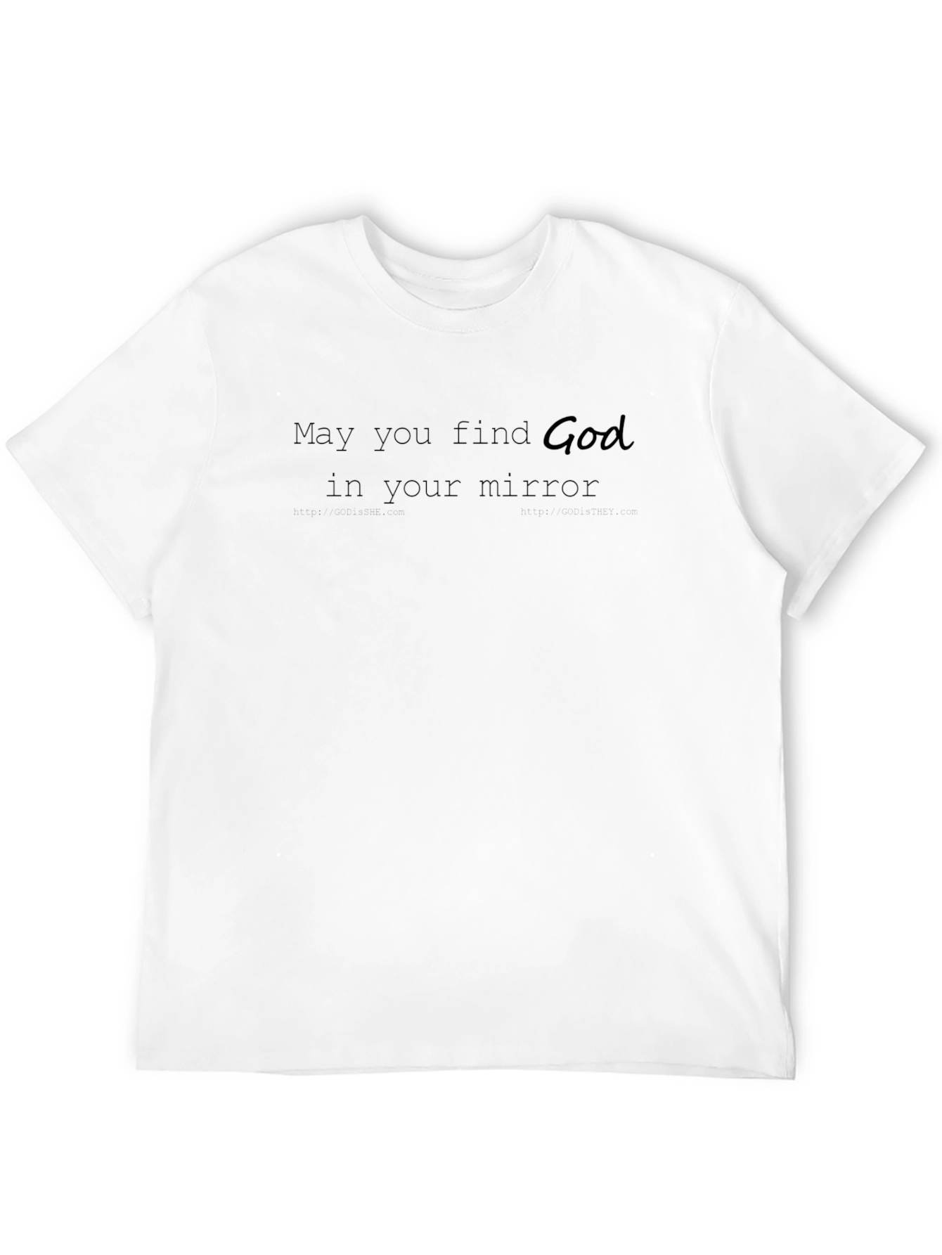 Find God in Your Mirror Black Graphic Tee