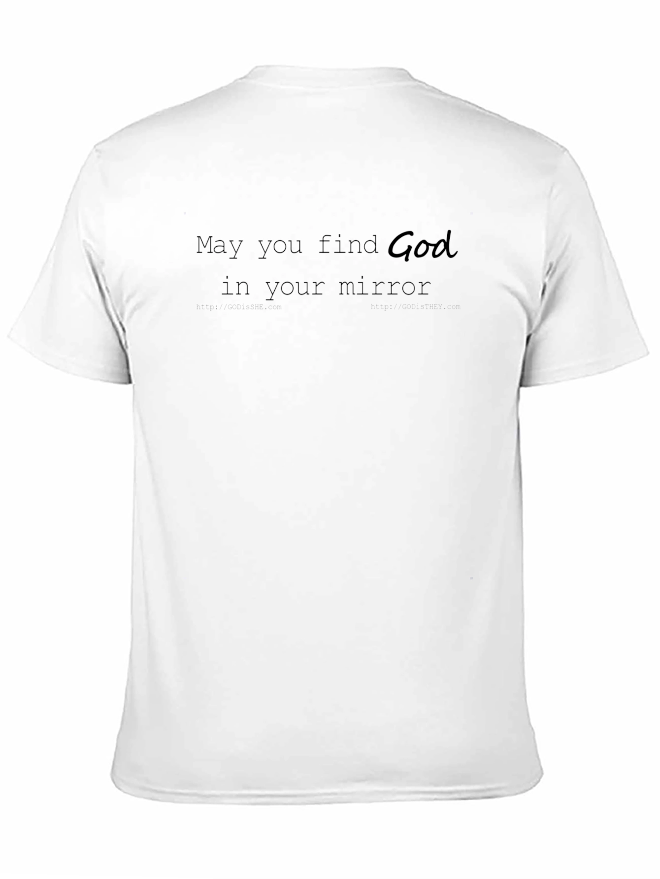 Find God in Your Mirror Black Graphic Tee