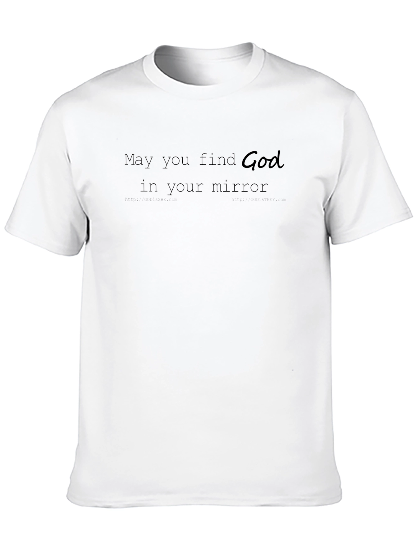 Find God in Your Mirror Black Graphic Tee