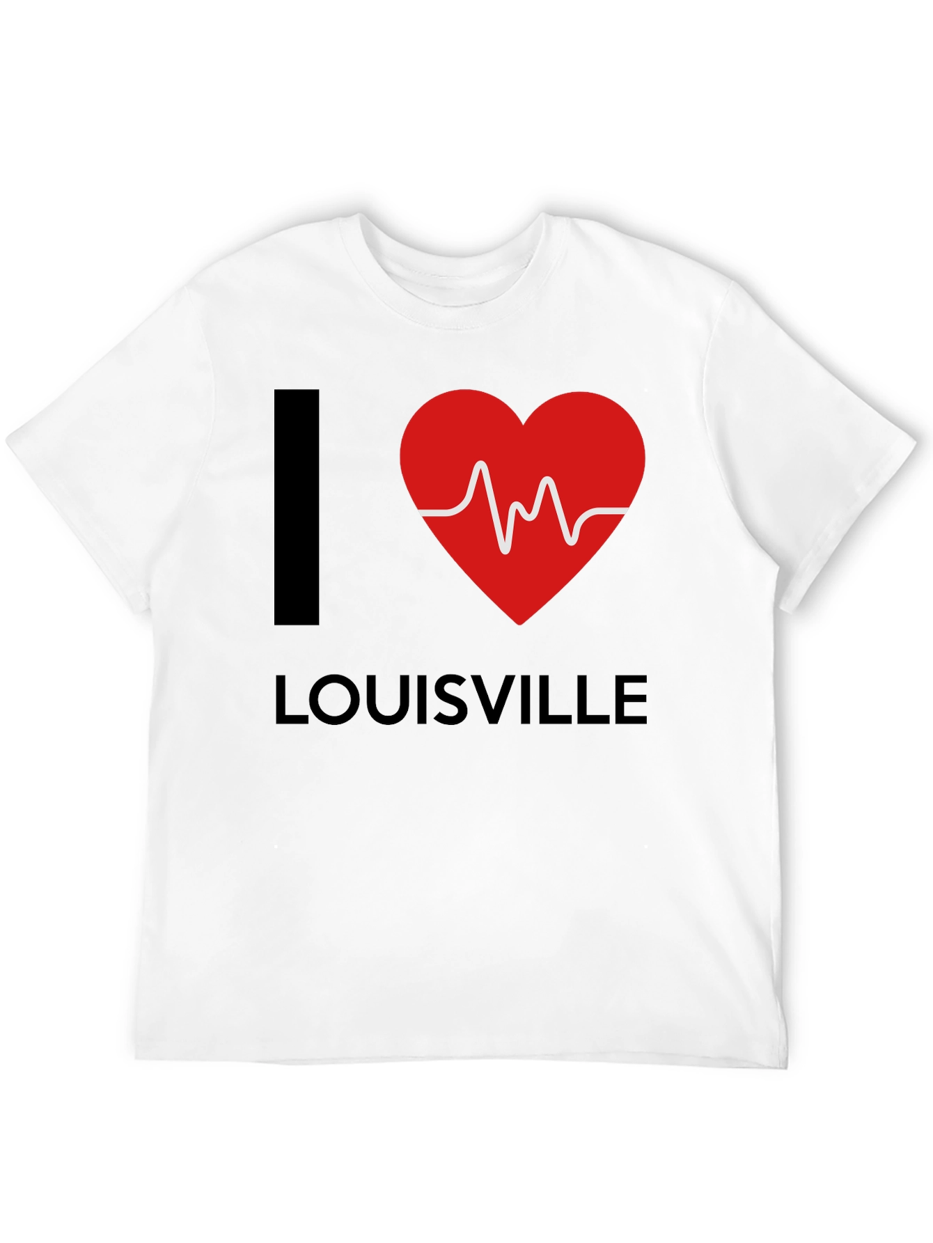 I Heart Louisville Black Graphic T-Shirt