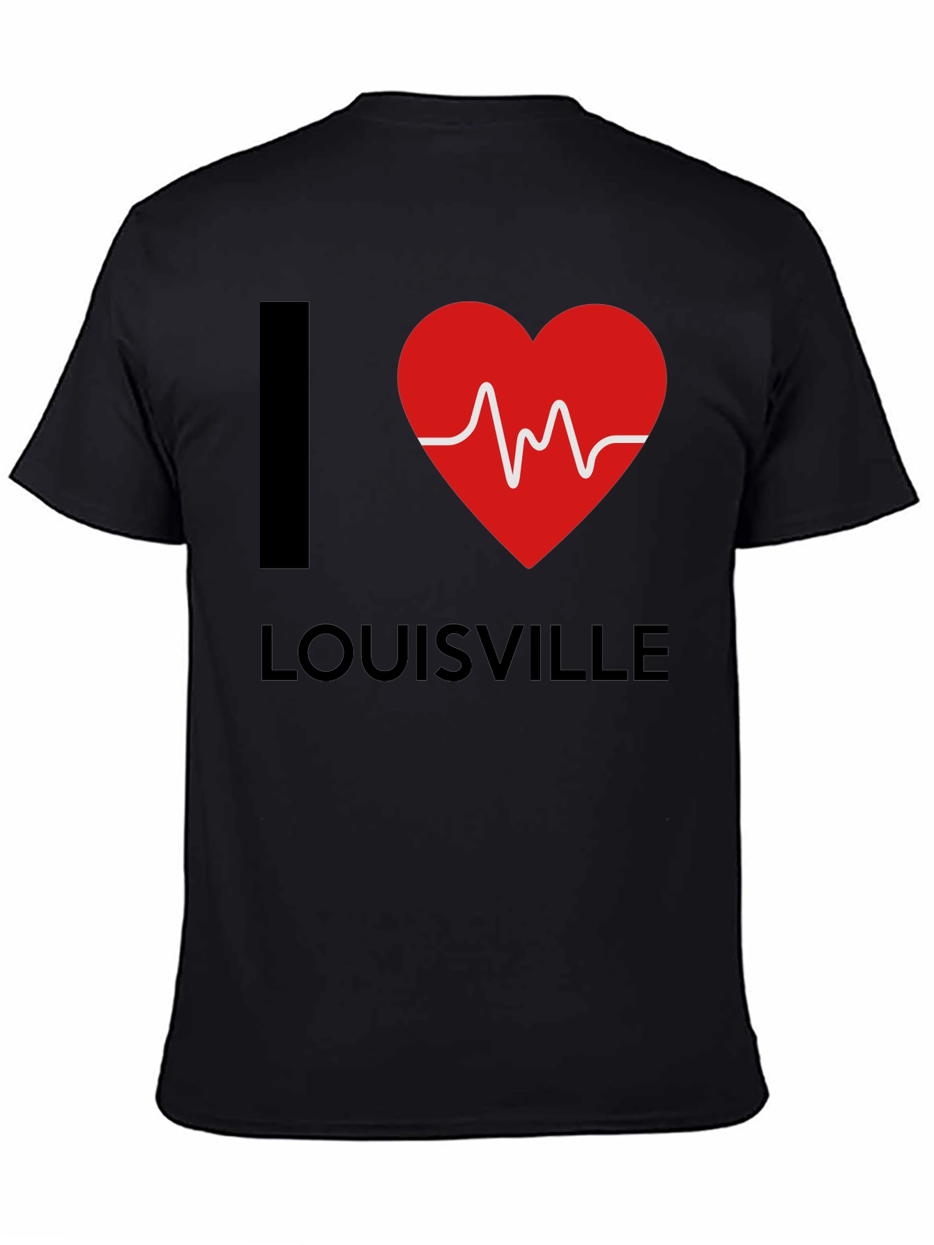 I Heart Louisville Black Graphic T-Shirt