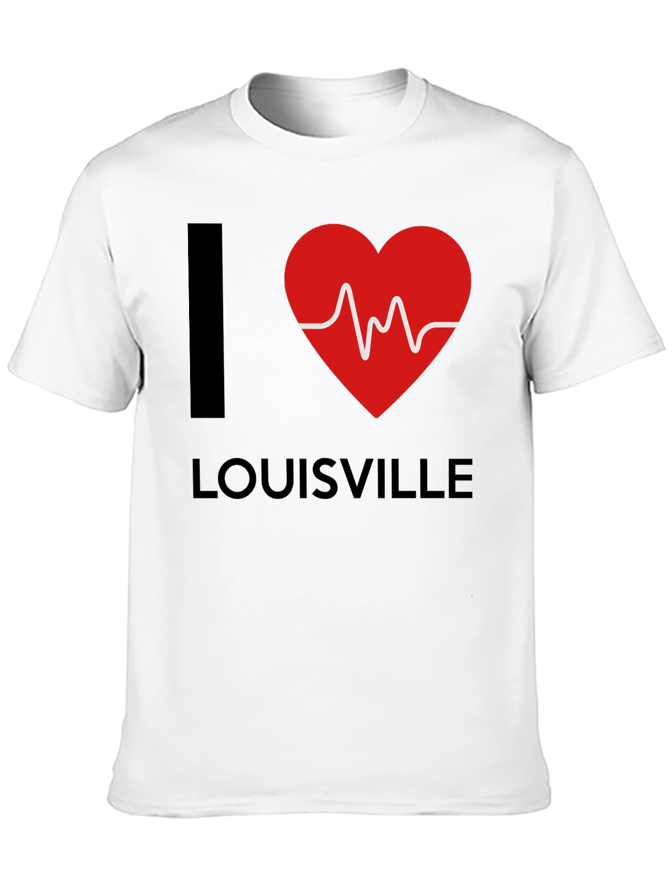 I Heart Louisville Black Graphic T-Shirt