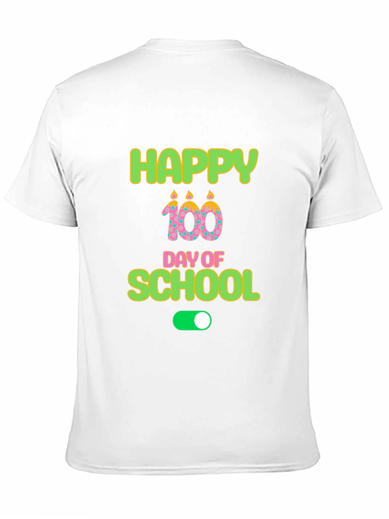Happy 100th Day of School Black T-Shirt
