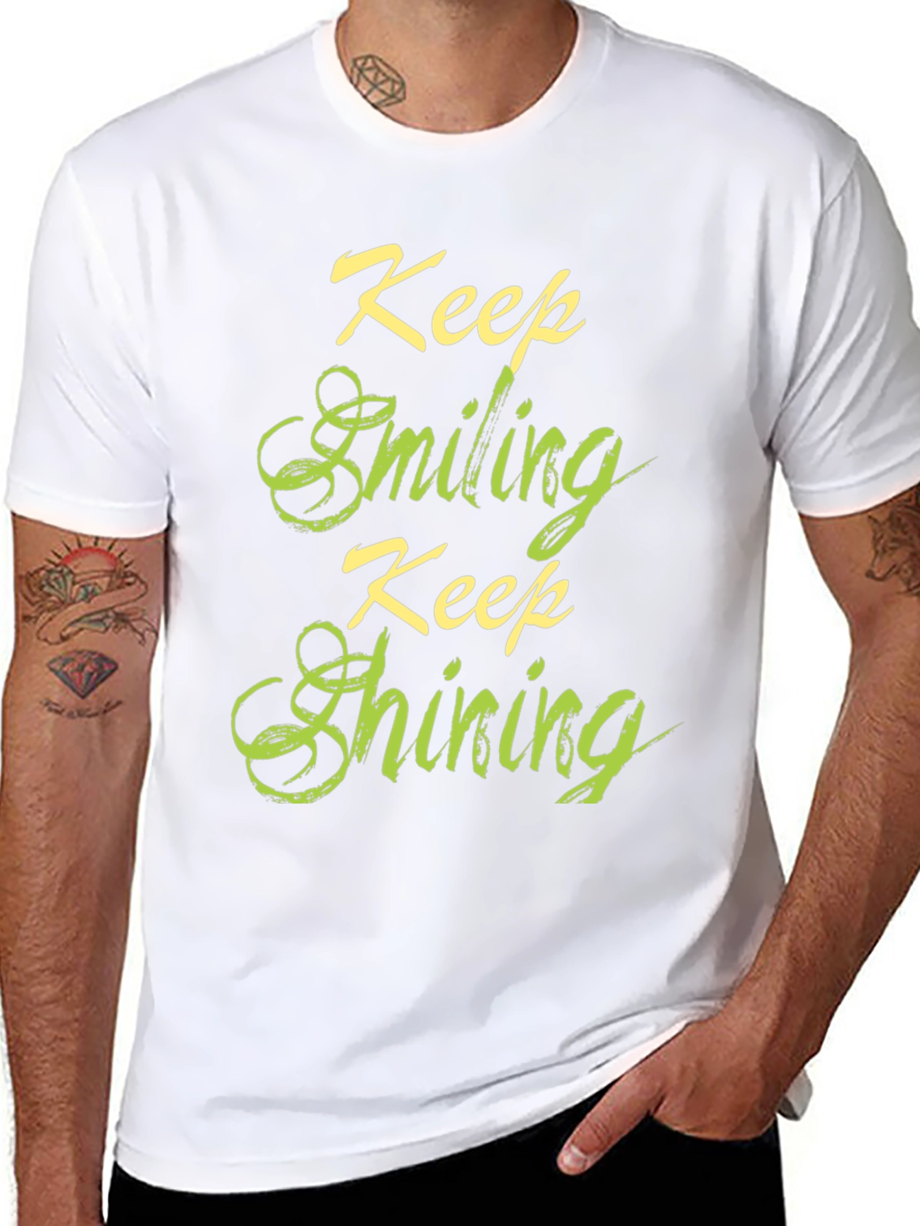 Keep Smiling Keep Shining Graphic T-Shirt