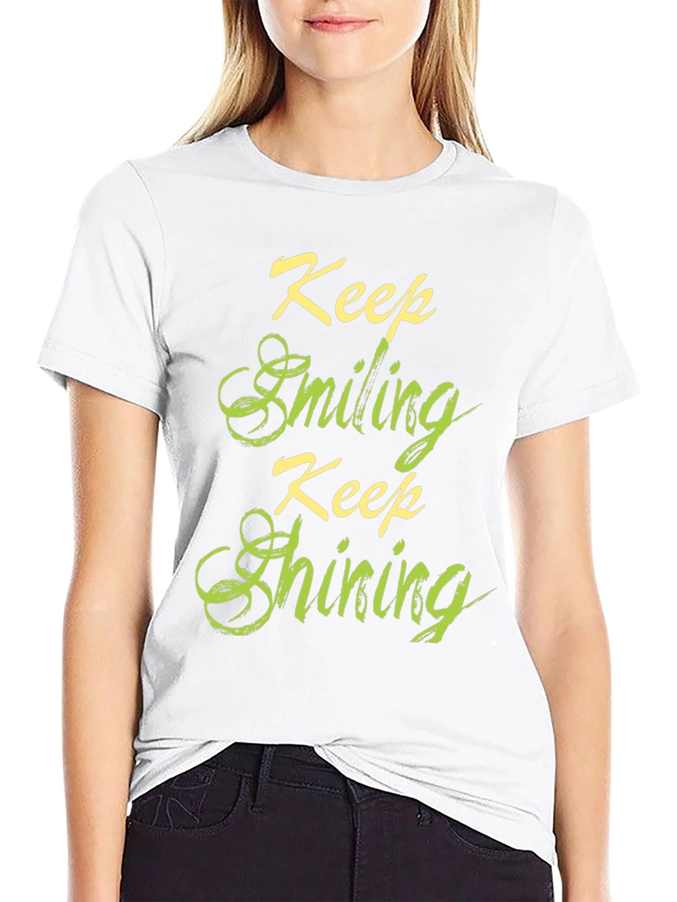 Keep Smiling Keep Shining Graphic T-Shirt