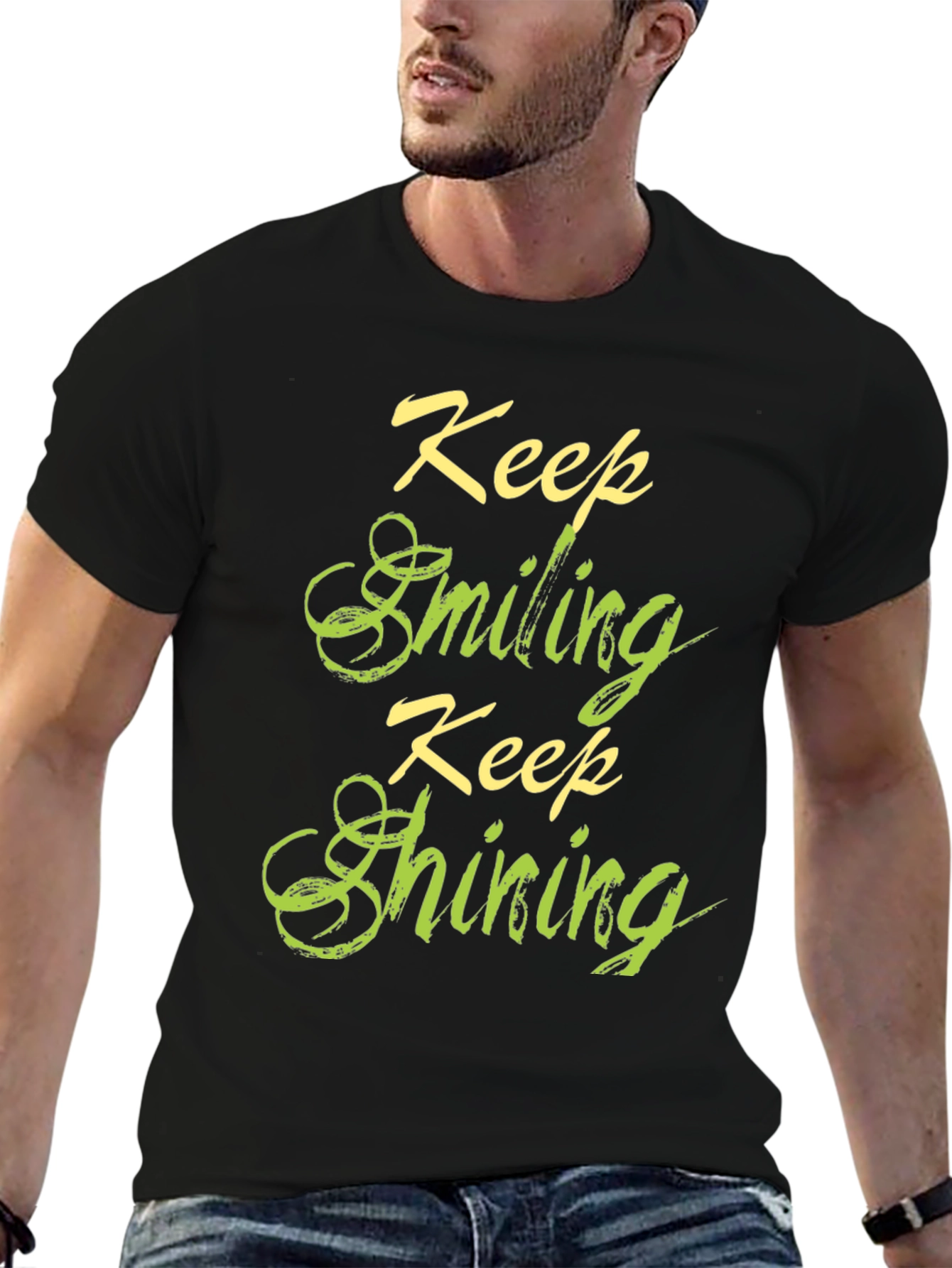 Keep Smiling Keep Shining Graphic T-Shirt