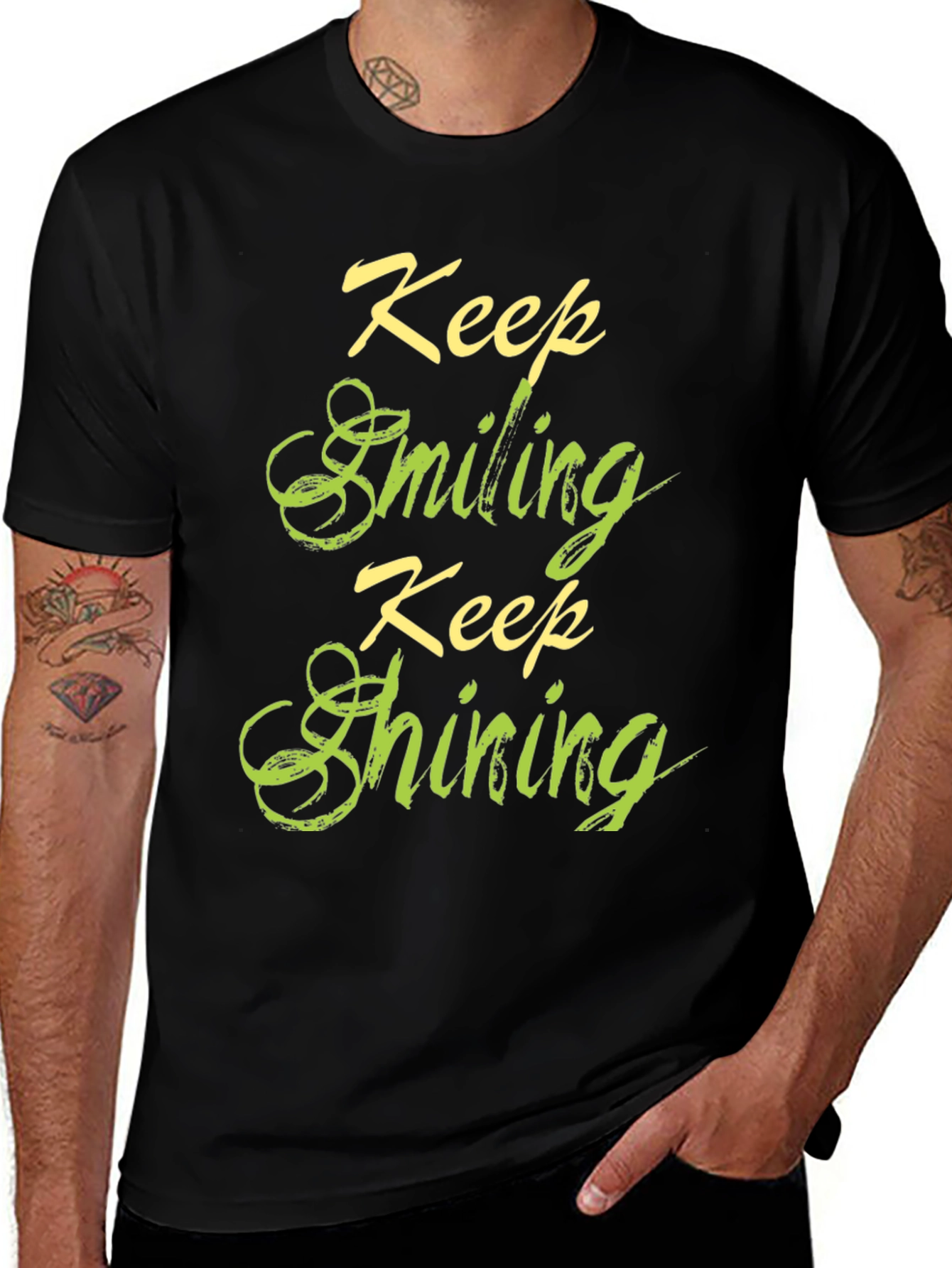 Keep Smiling Keep Shining Graphic T-Shirt