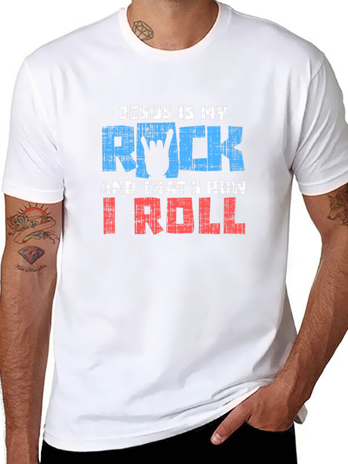 Jesus Is My Rock T-Shirt - Christian Apparel
