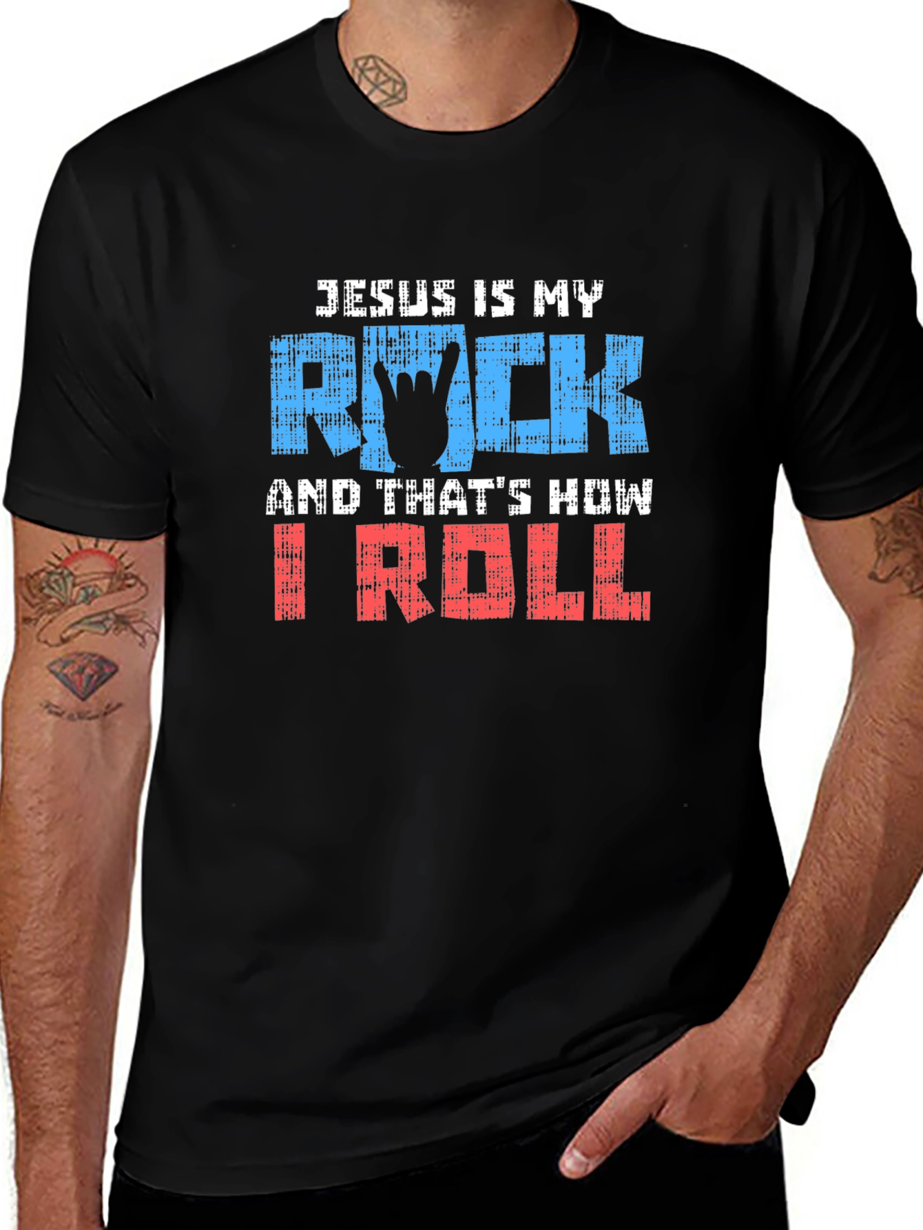 Jesus Is My Rock T-Shirt - Christian Apparel