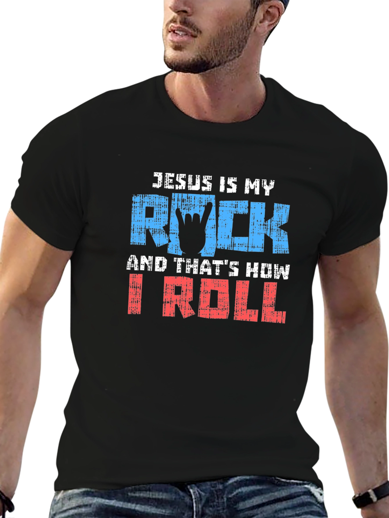 Jesus Is My Rock T-Shirt - Christian Apparel