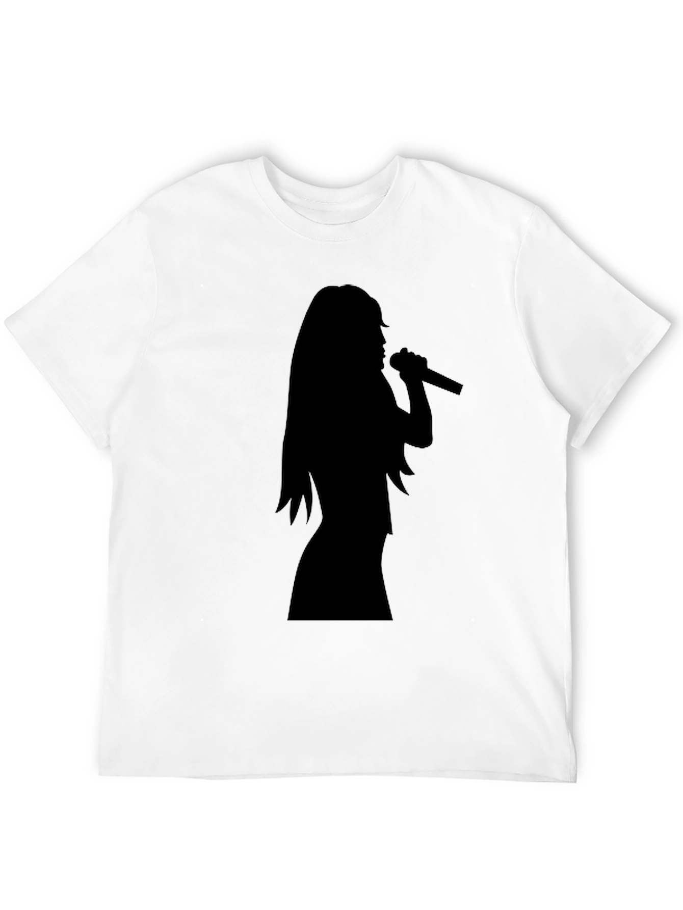 Silhouette Singer Graphic Tee - Black Unisex T-Shirt