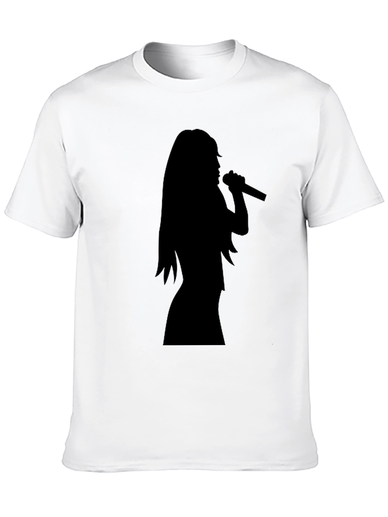 Silhouette Singer Graphic Tee - Black Unisex T-Shirt