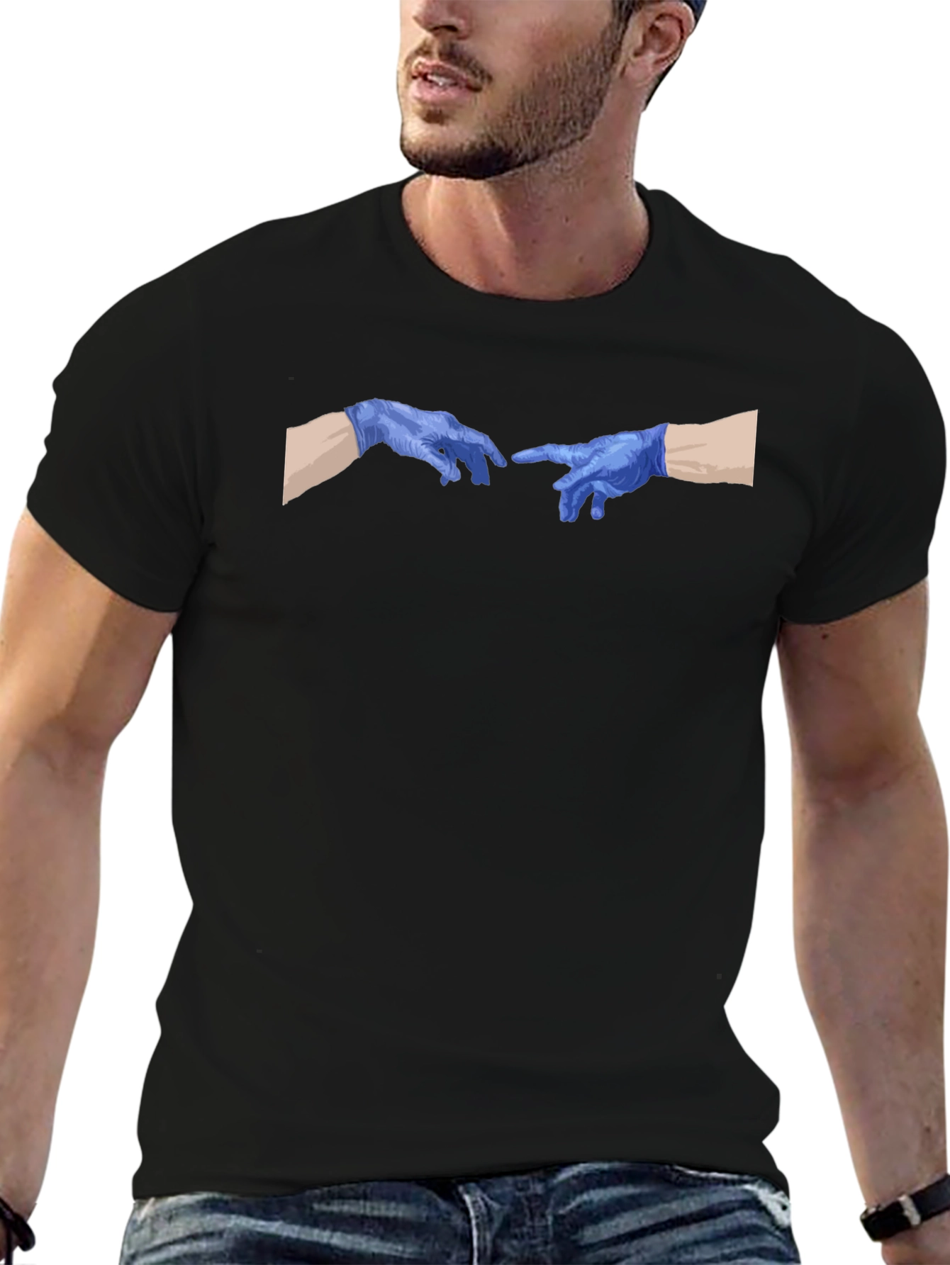Creation of Adam Covid T-Shirt - Black