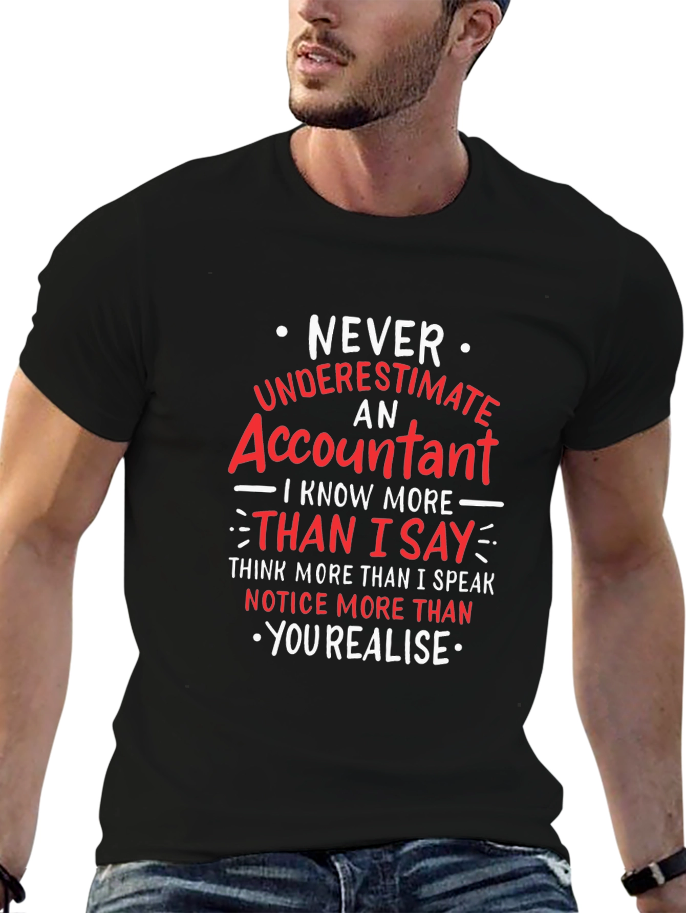 Accountant T-Shirt - Never Underestimate