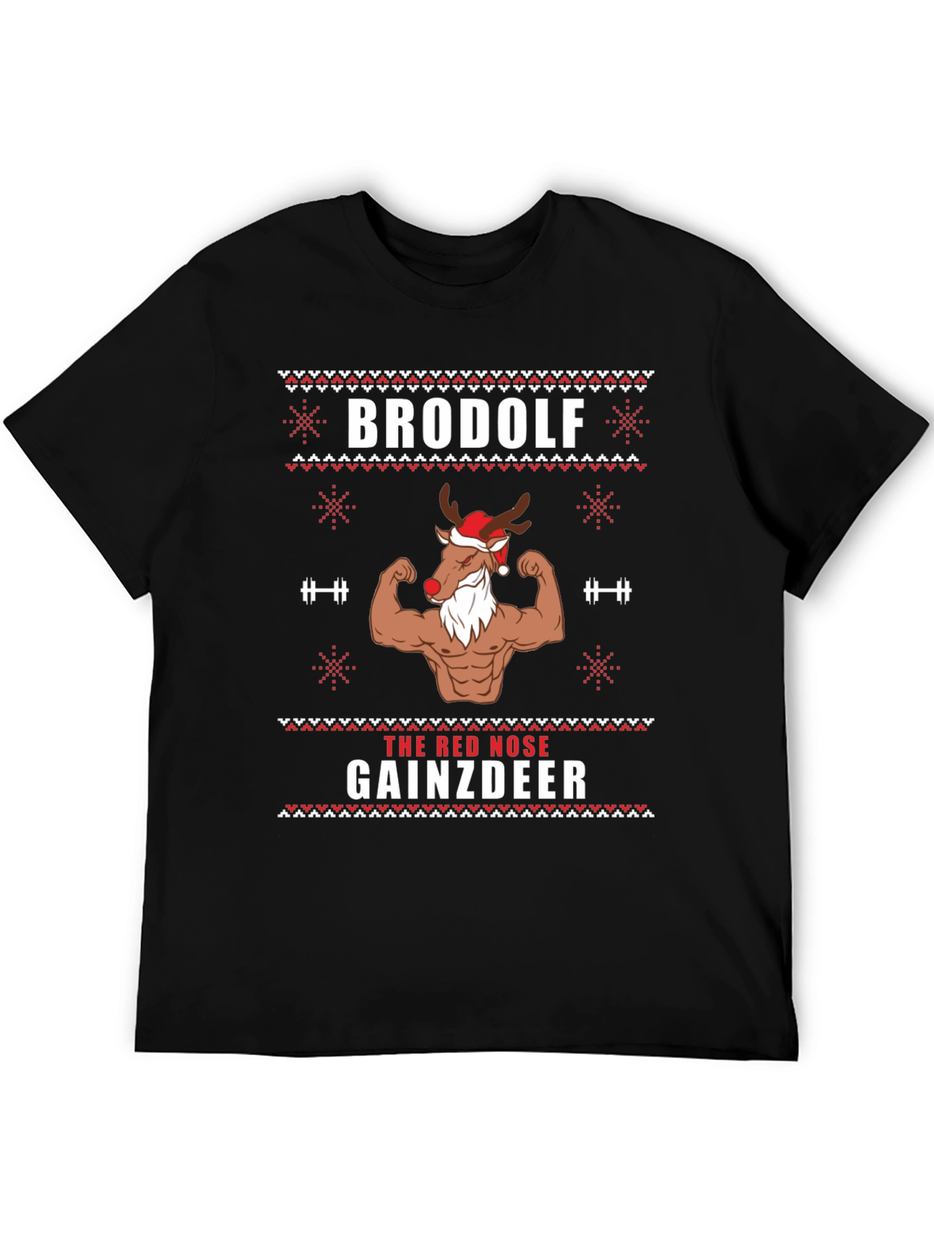 Brodolf Gainzdeer Ugly Christmas T-Shirt