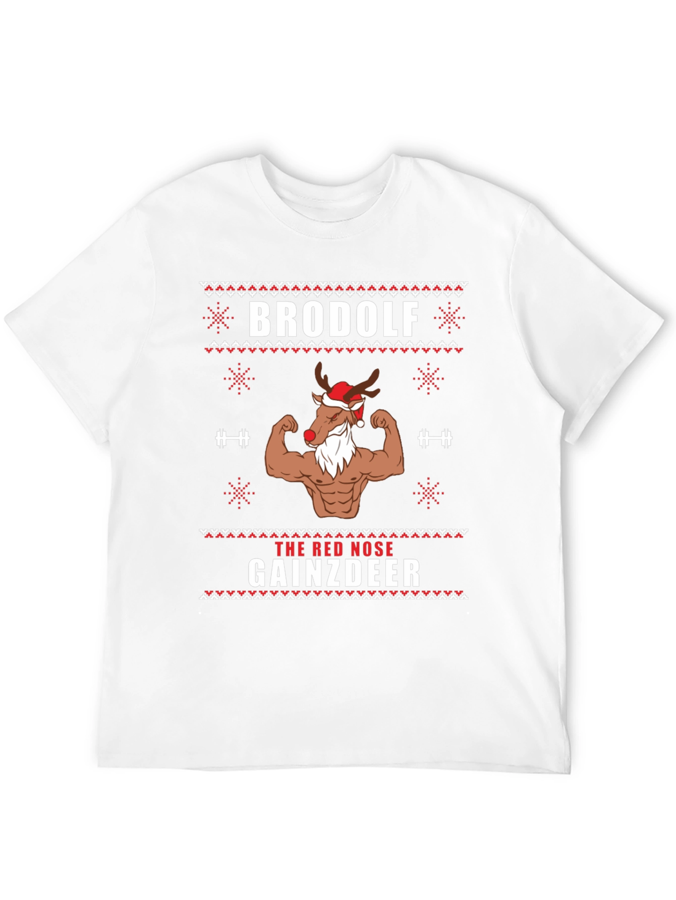 Brodolf Gainzdeer Ugly Christmas T-Shirt