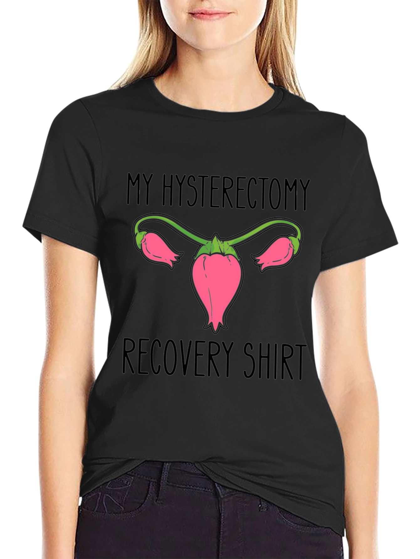 Hysterectomy Recovery T-Shirt - Uterus Design