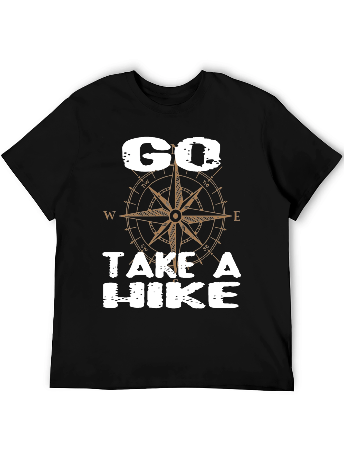 Go Take a Hike Compass Graphic T-Shirt