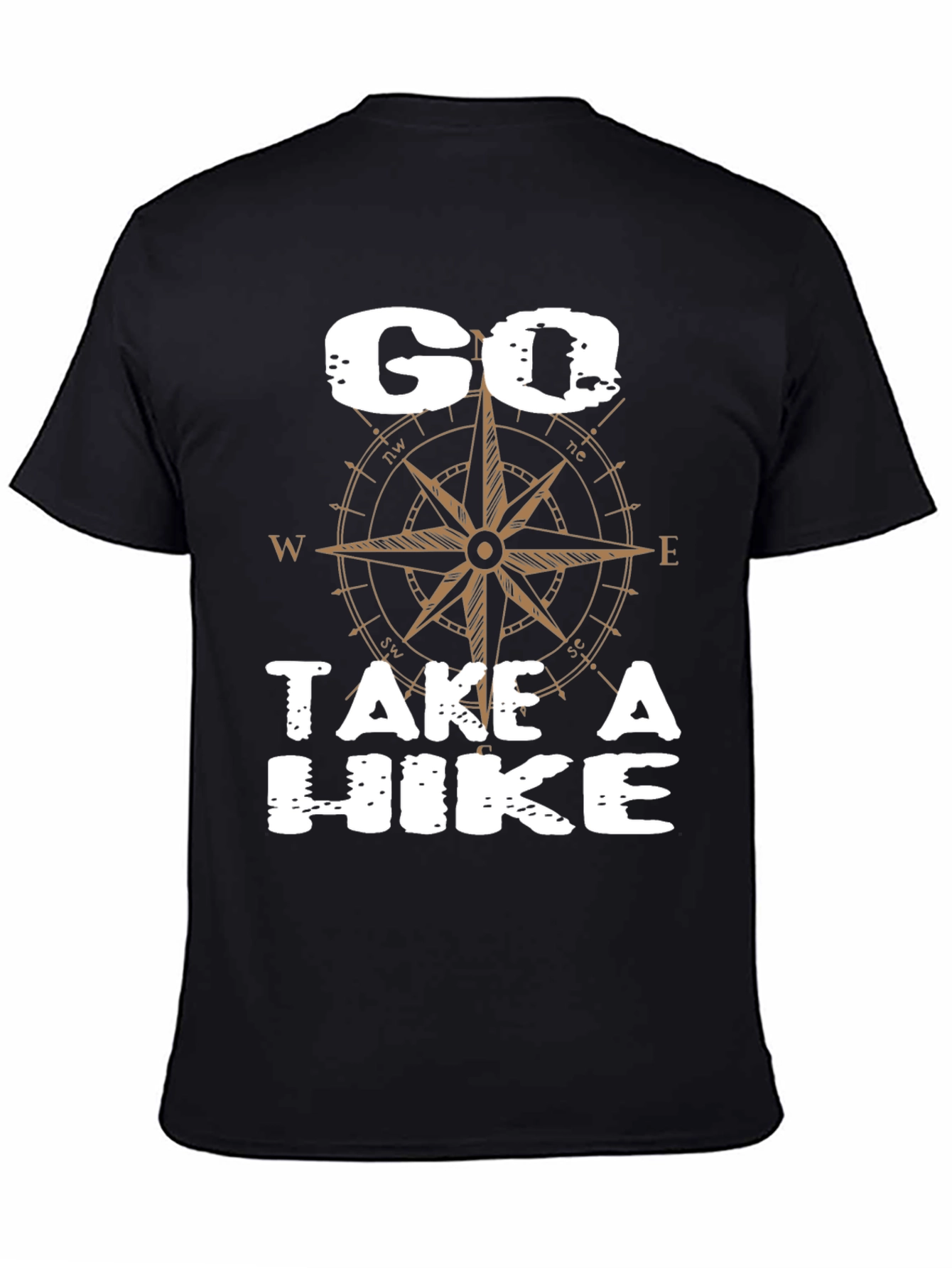 Go Take a Hike Compass Graphic T-Shirt