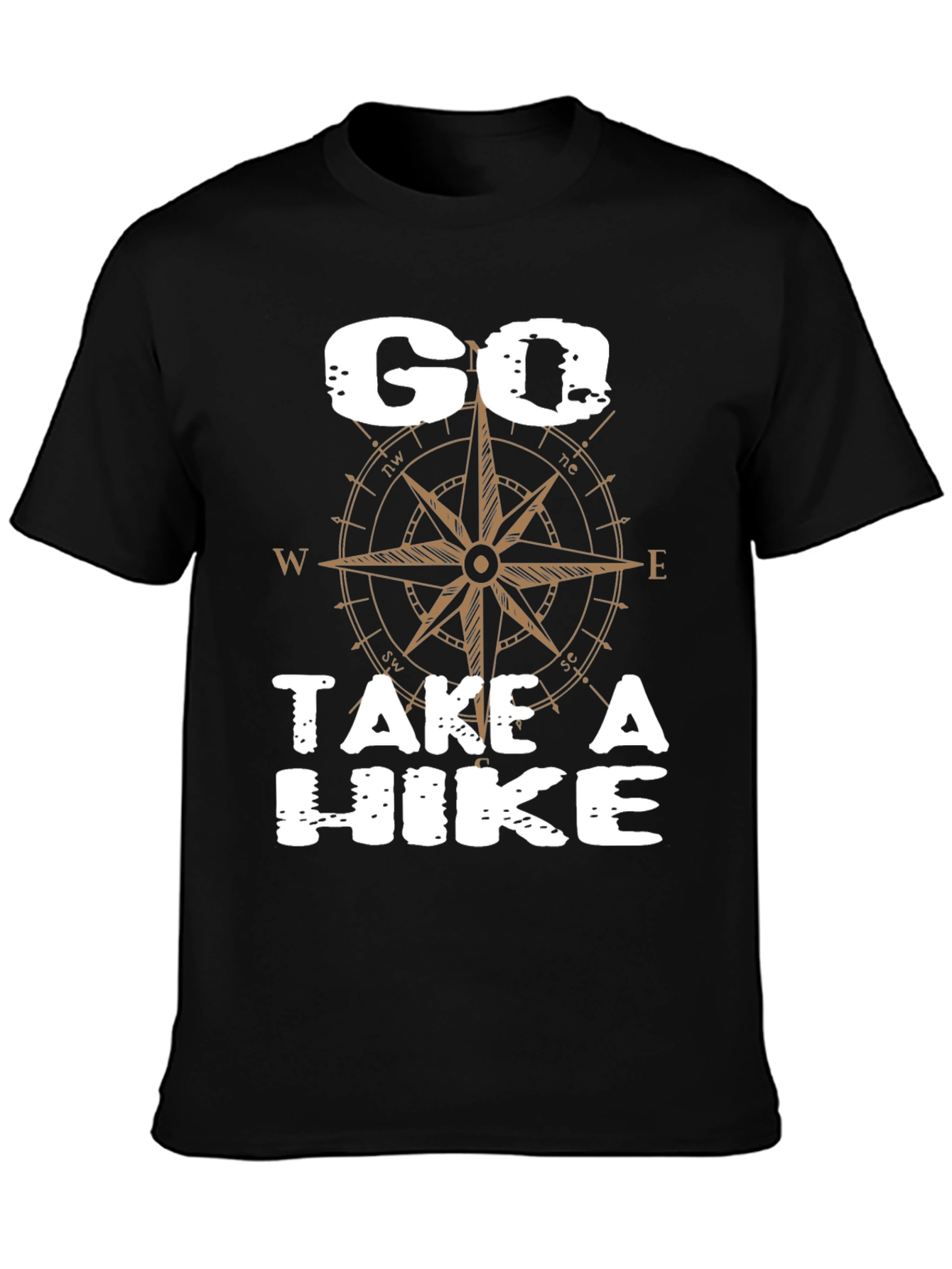 Go Take a Hike Compass Graphic T-Shirt