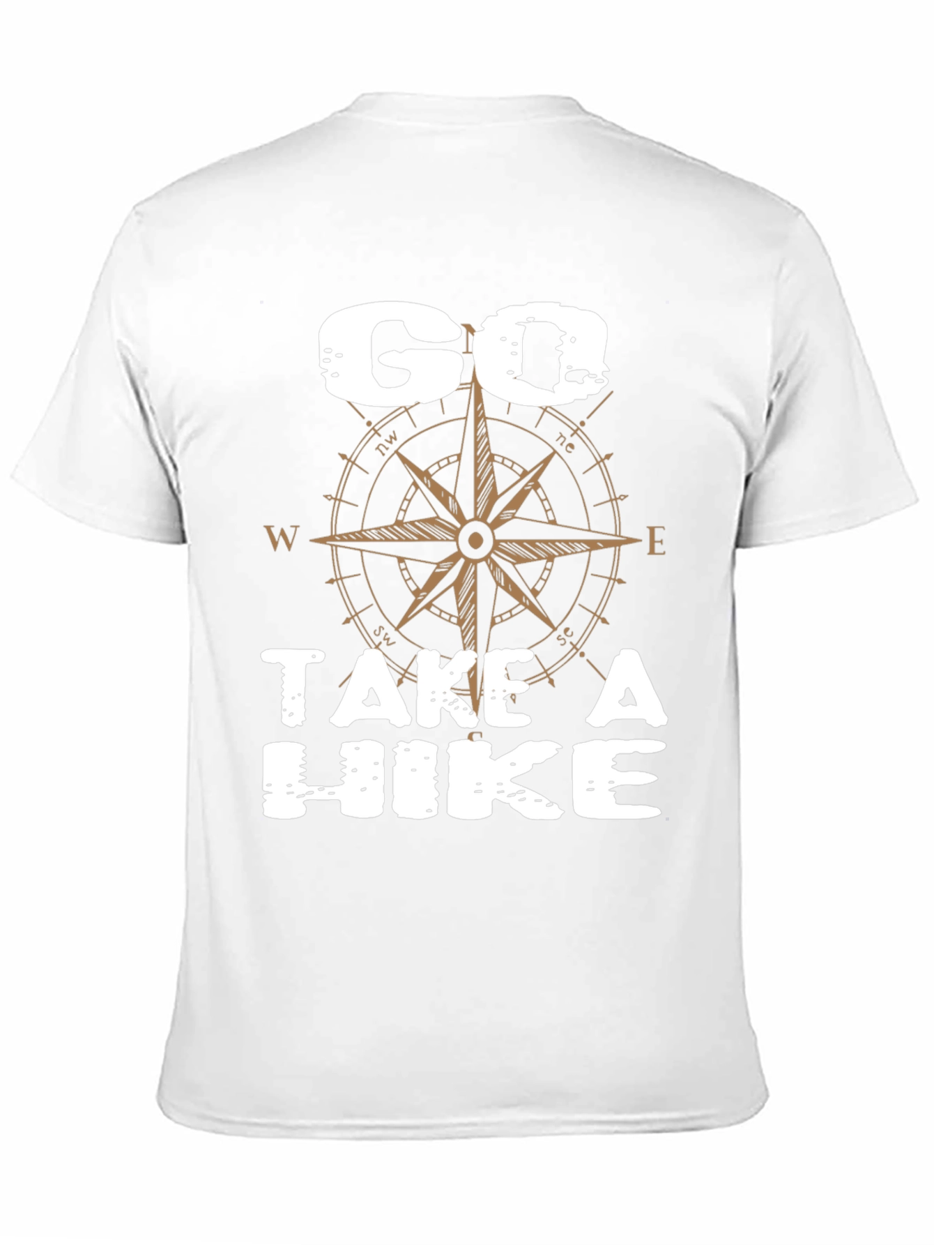 Go Take a Hike Compass Graphic T-Shirt