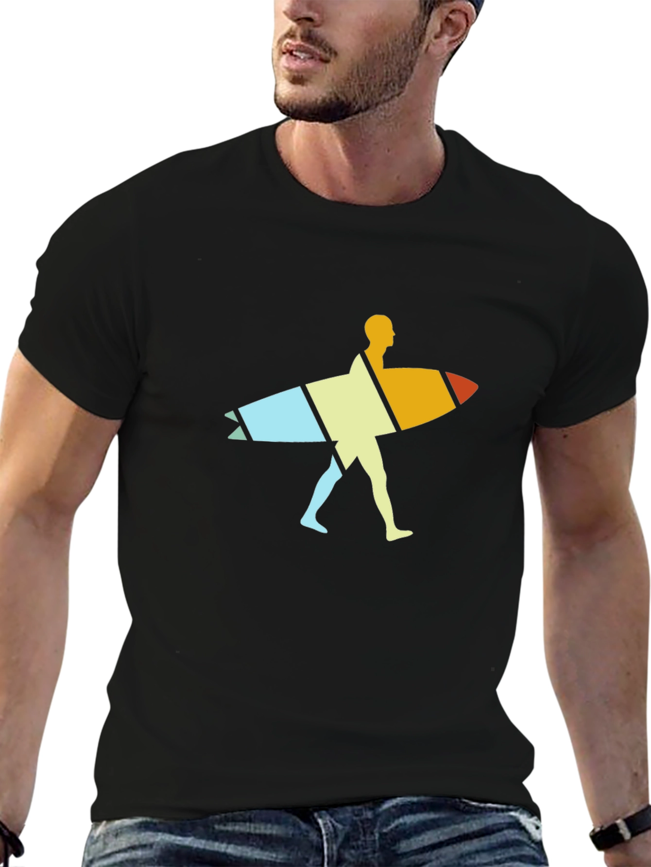 Retro Surfer Graphic T-Shirt