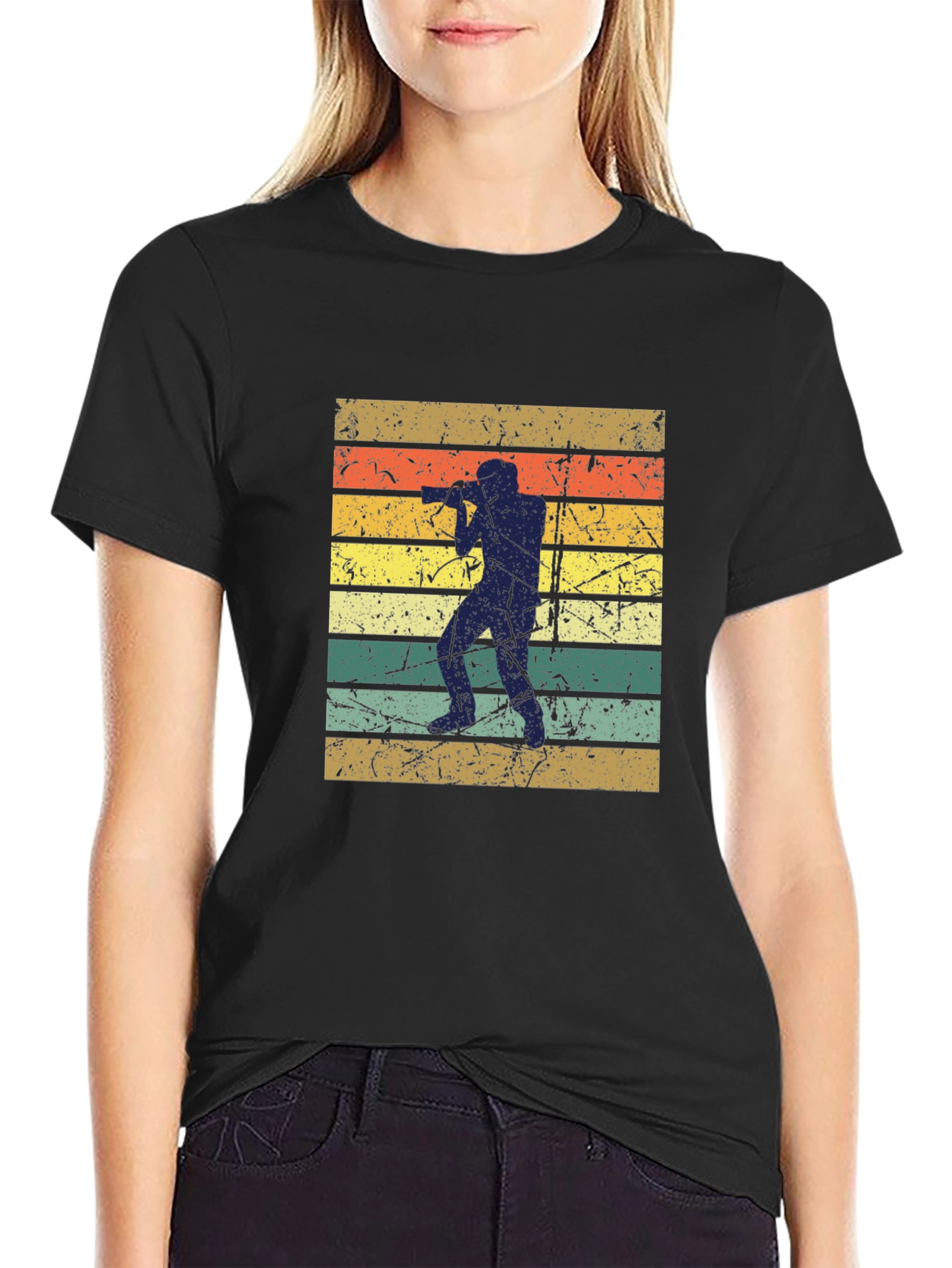 Retro Photographer Silhouette T-Shirt