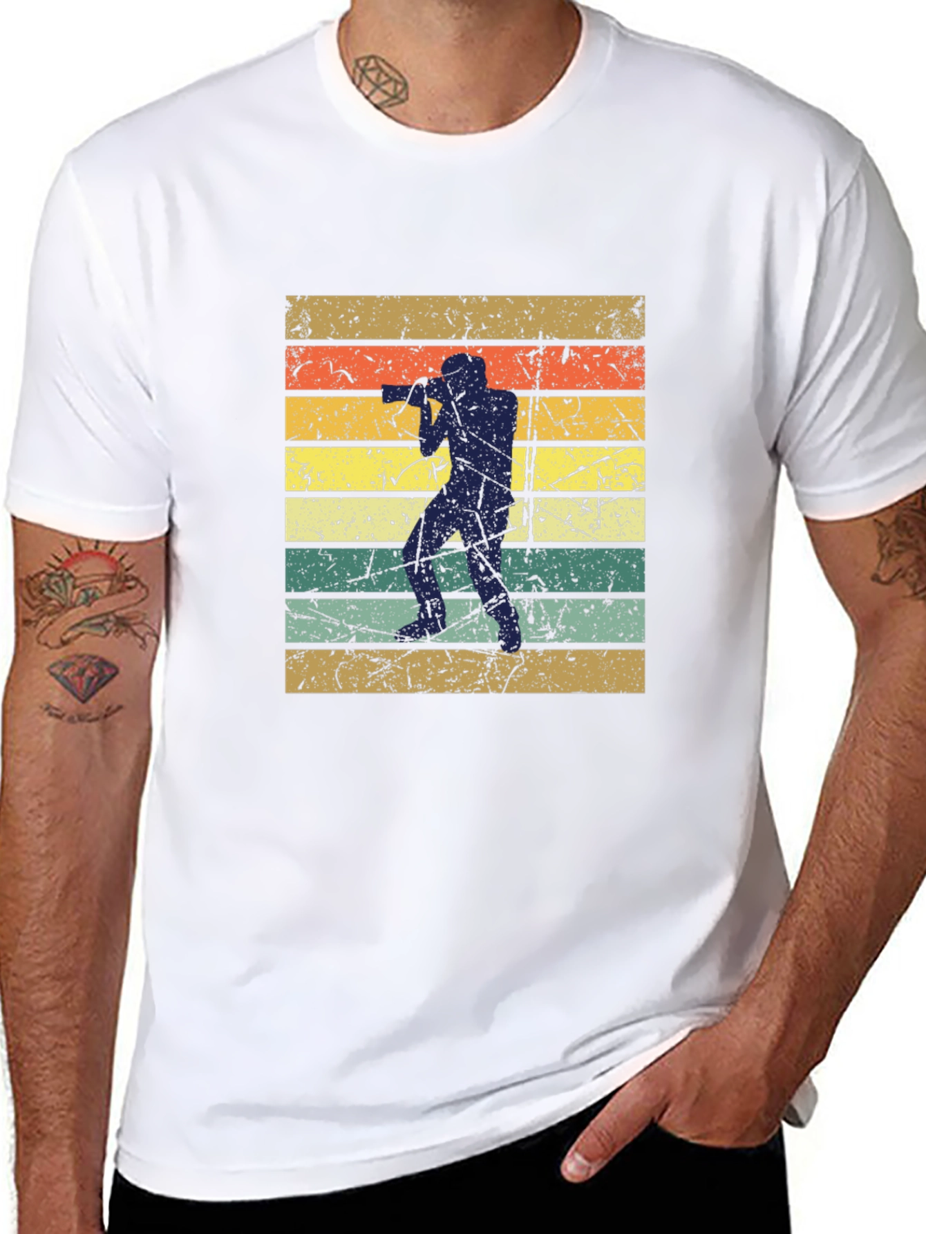 Retro Photographer Silhouette T-Shirt